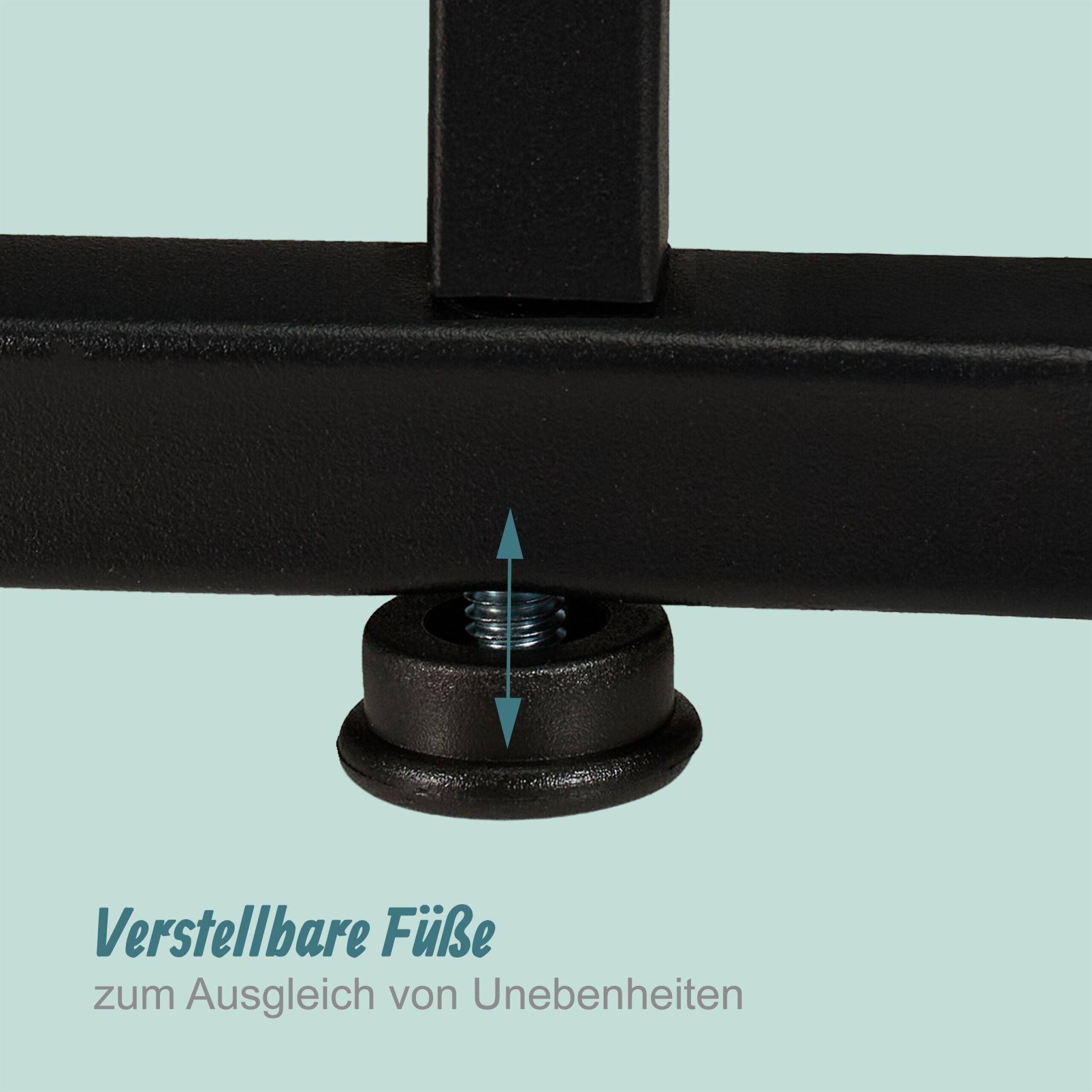 Satztisch 2er-Set Industrial Design Braun-Schwarz von Relaxdays