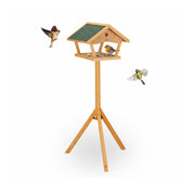 XXL Vogelfutterhaus mit Ständer Dunkelgrün-Orange von Relaxdays
