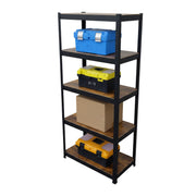 Industrial Schwerlastregal 168x80x40cm Braun-Schwarz von Relaxdays