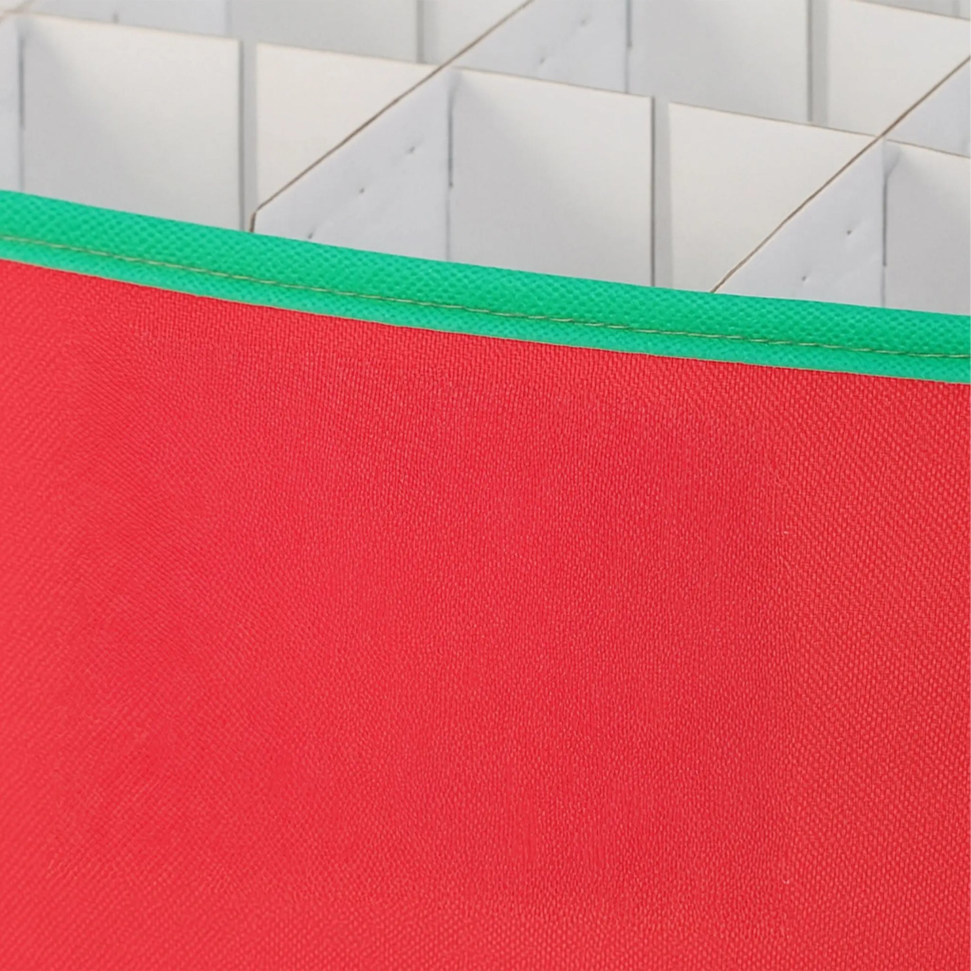 Weihnachtskugel Aufbewahrungsbox Rot-Grün von Relaxdays