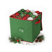 Weihnachtskugel Aufbewahrungsbox Grün-Rot von Relaxdays