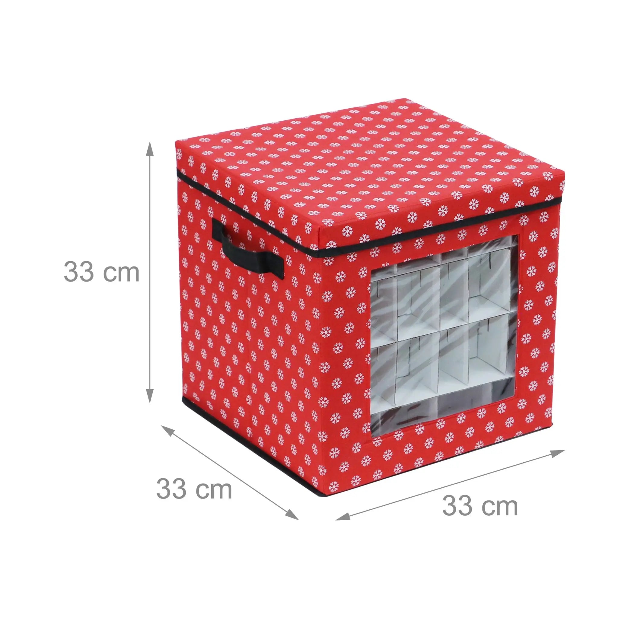 Weihnachtskugel Aufbewahrungsbox 3er-Set Weiss-Rot-Schwarz von guteszeug.ch