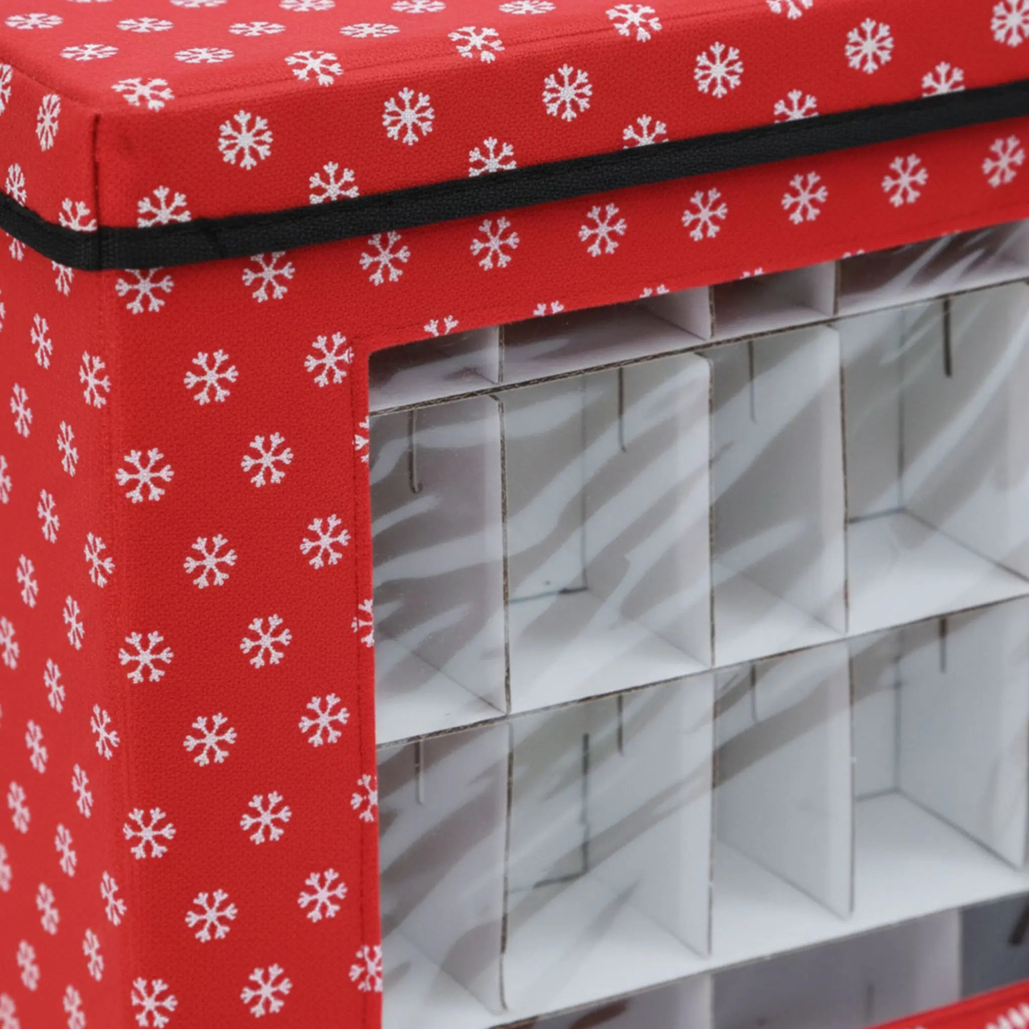 Weihnachtskugel Aufbewahrungsbox 3er-Set Weiss-Rot-Schwarz von guteszeug.ch