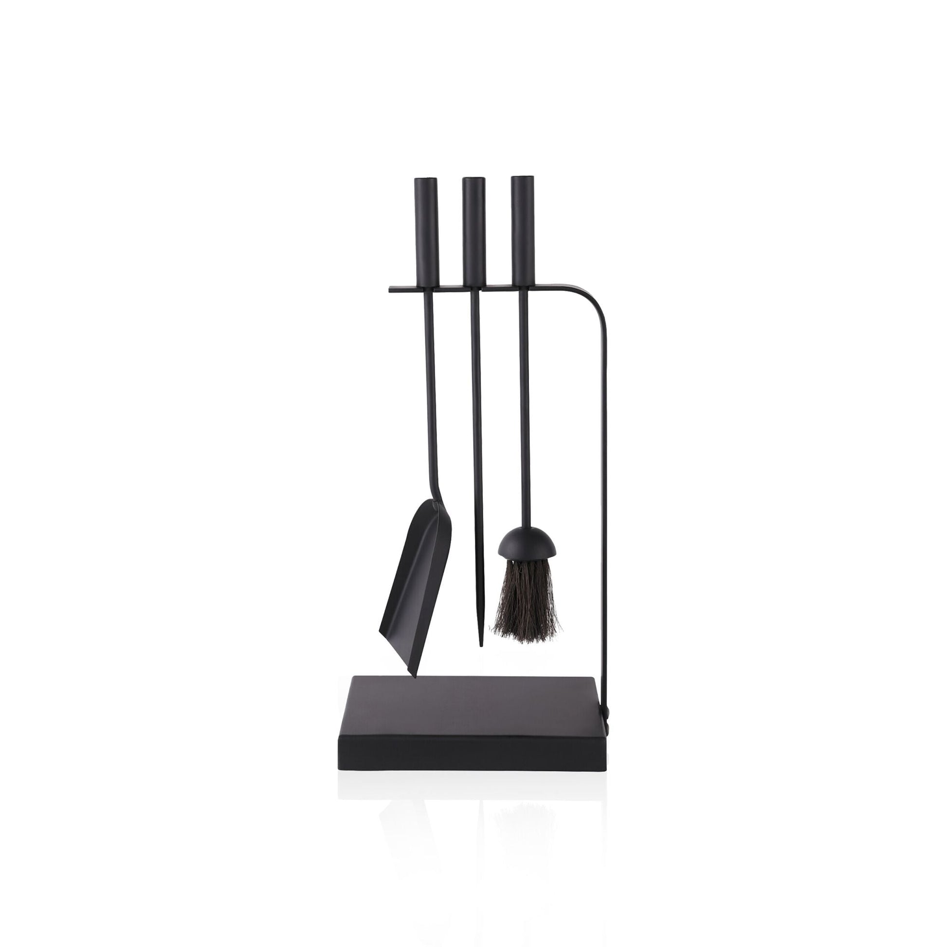 Kaminbesteck 4tlg. Schwarz von Relaxdays