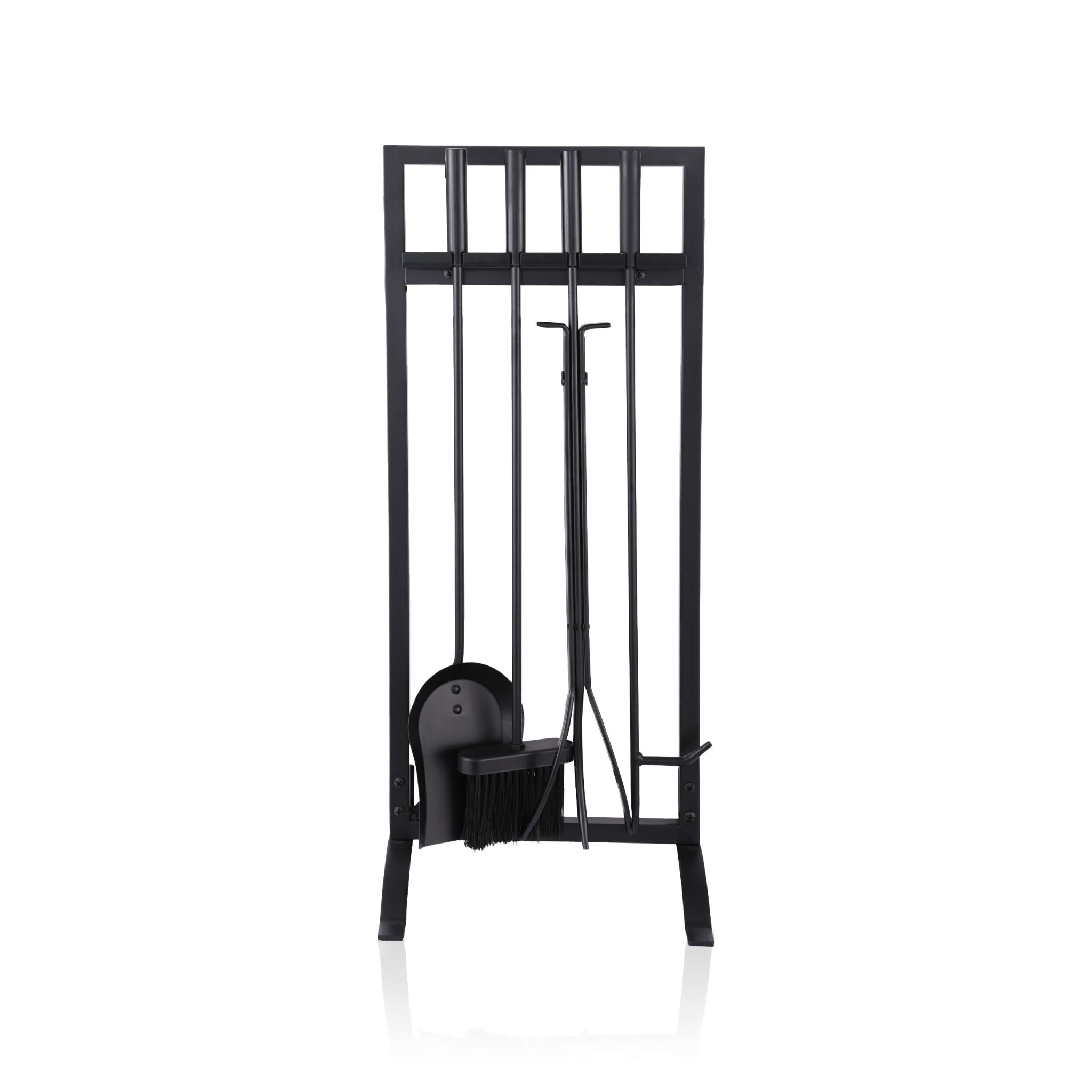 Kaminbesteck 5tlg. Schwarz von Relaxdays