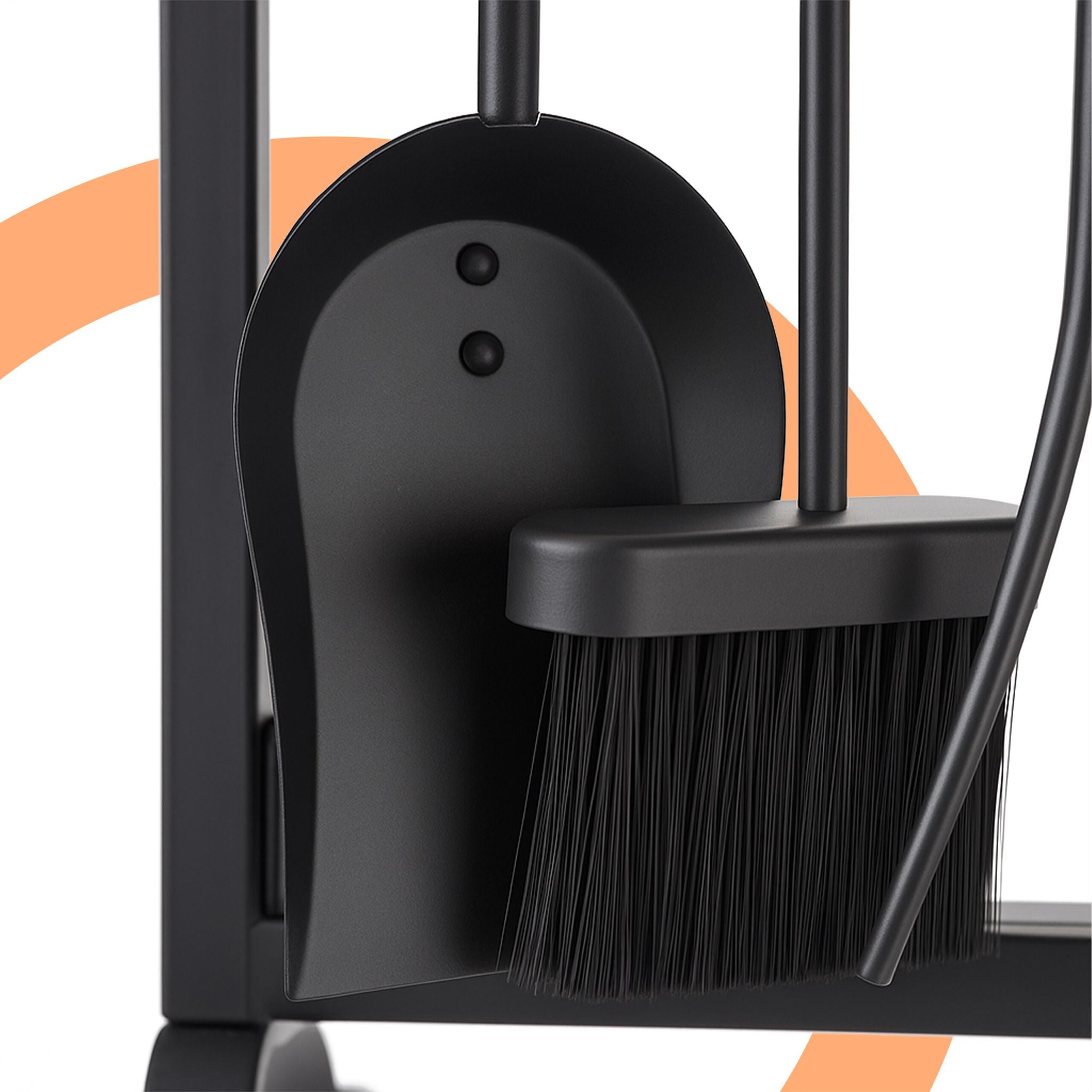 Kaminbesteck 5tlg. Schwarz von Relaxdays