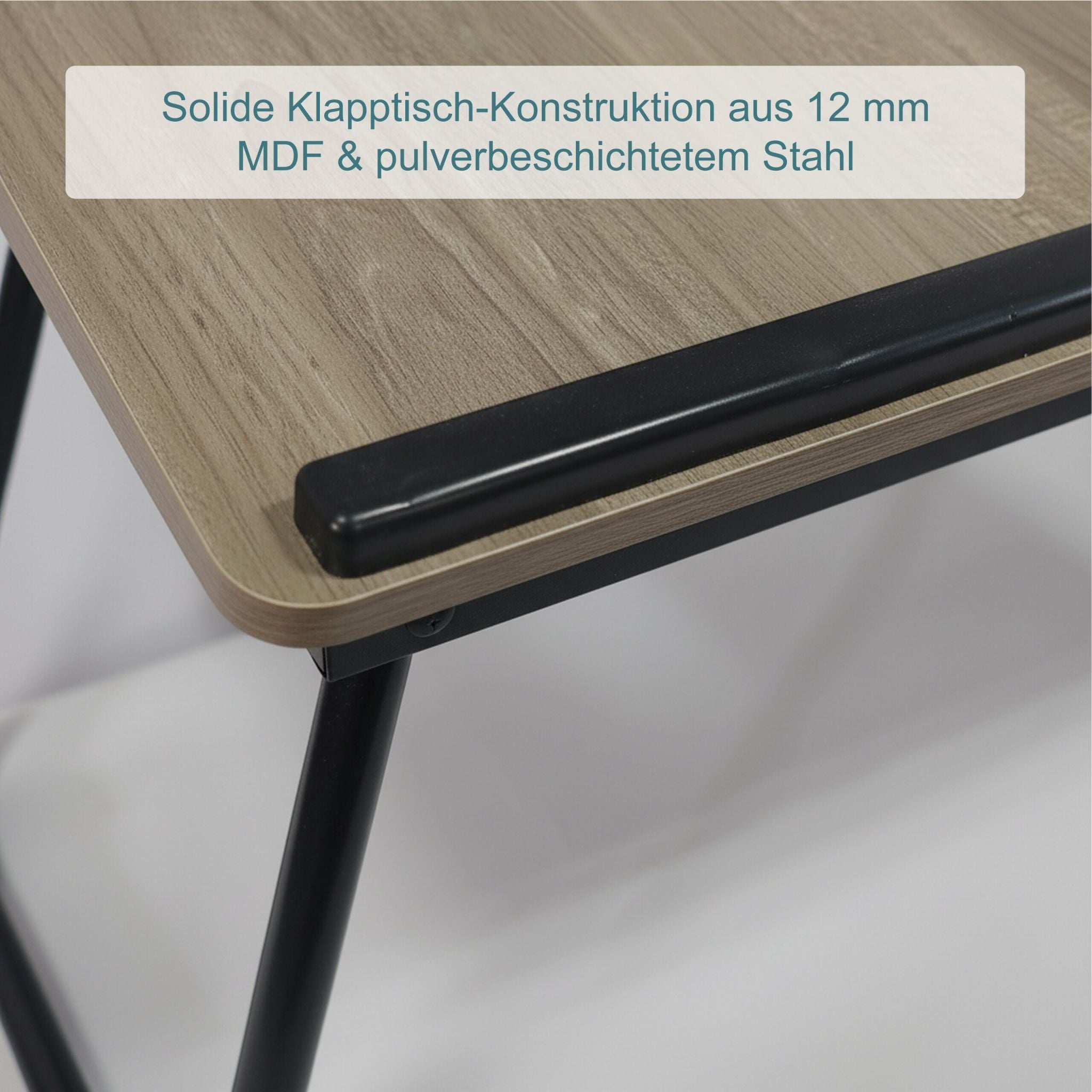 Höhenverstellbarer Laptoptisch Dunkelbraun-Hellbraun von Relaxdays