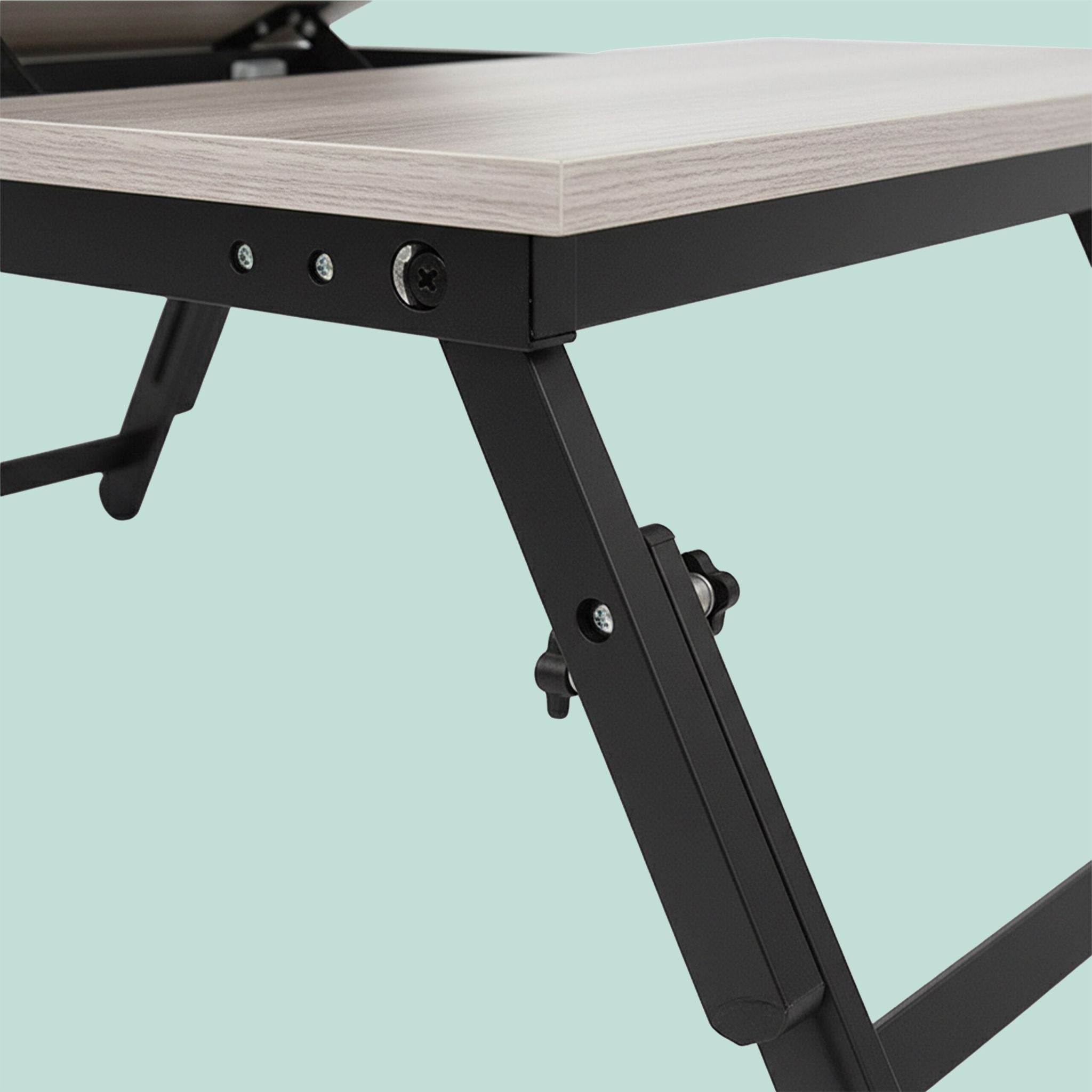 Höhenverstellbarer Laptoptisch Schwarz-Grau von Relaxdays
