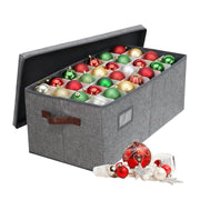 Weihnachtskugel Aufbewahrungsbox Grau-Braun von Relaxdays