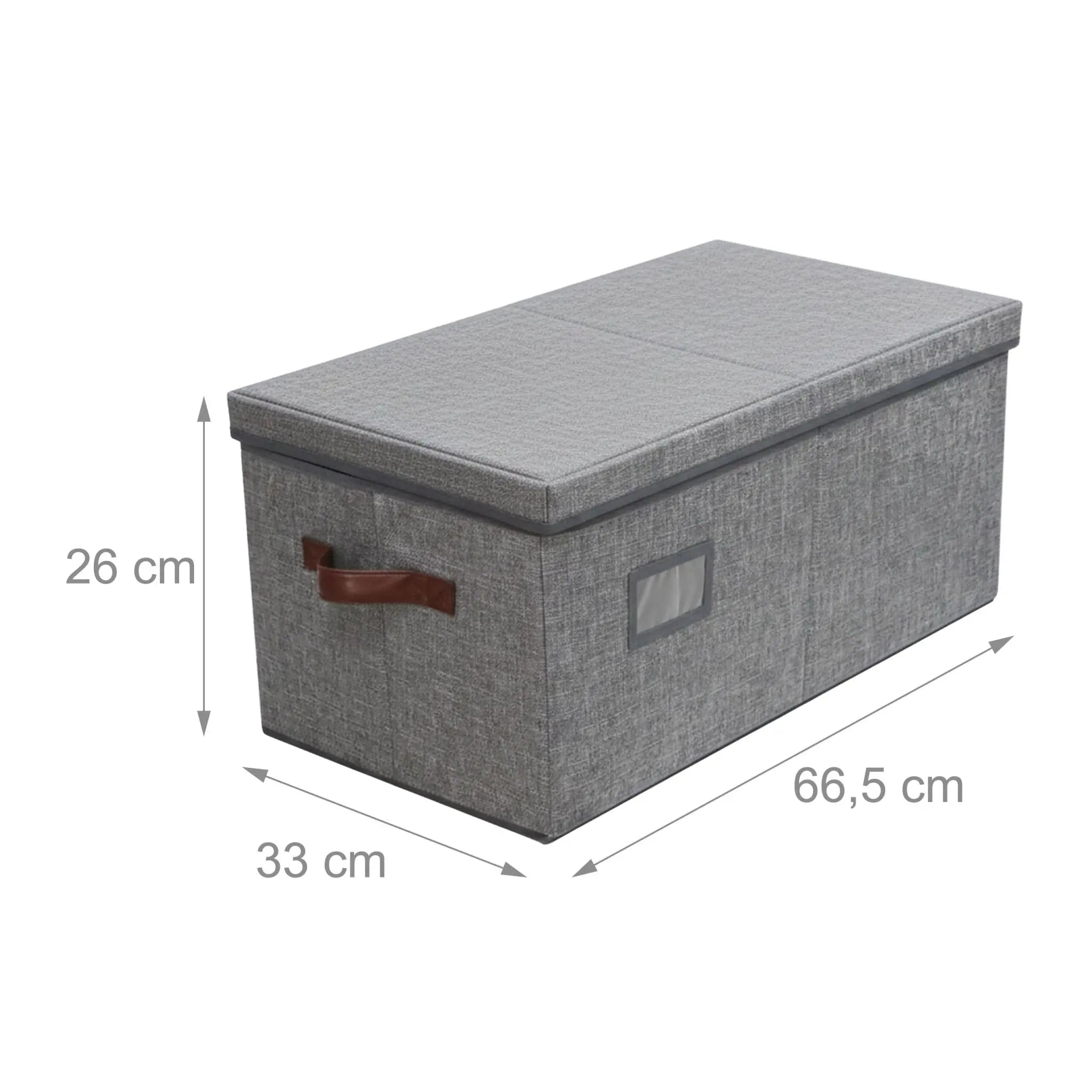 Weihnachtskugel Aufbewahrungsbox Grau-Braun von Relaxdays
