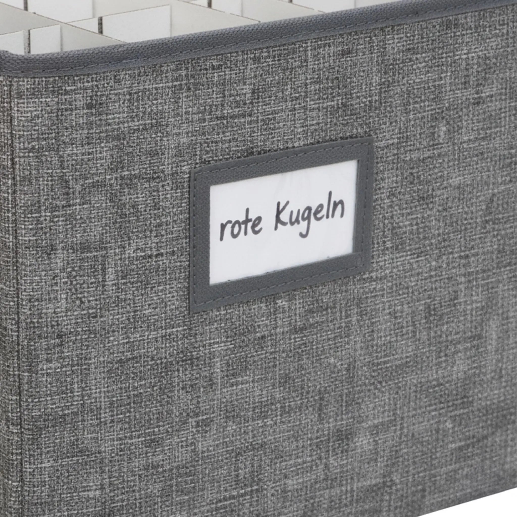 Weihnachtskugel Aufbewahrungsbox Grau-Braun von Relaxdays