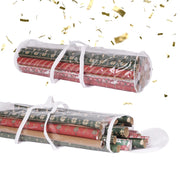 Geschenkpapier Aufbewahrung 2er-Set Weiss-Transparent von Relaxdays