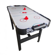 Airhockey Tisch für Kinder mit Gebläse Weiss-Rot-Schwarz von Relaxdays
