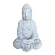 Buddha Figur 70cm Grau von Relaxdays