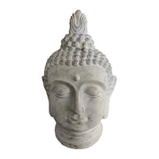 Buddha Kopf 78cm Beige von Relaxdays