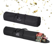 Geschenkpapier Aufbewahrung 2er-Set Schwarz von Relaxdays