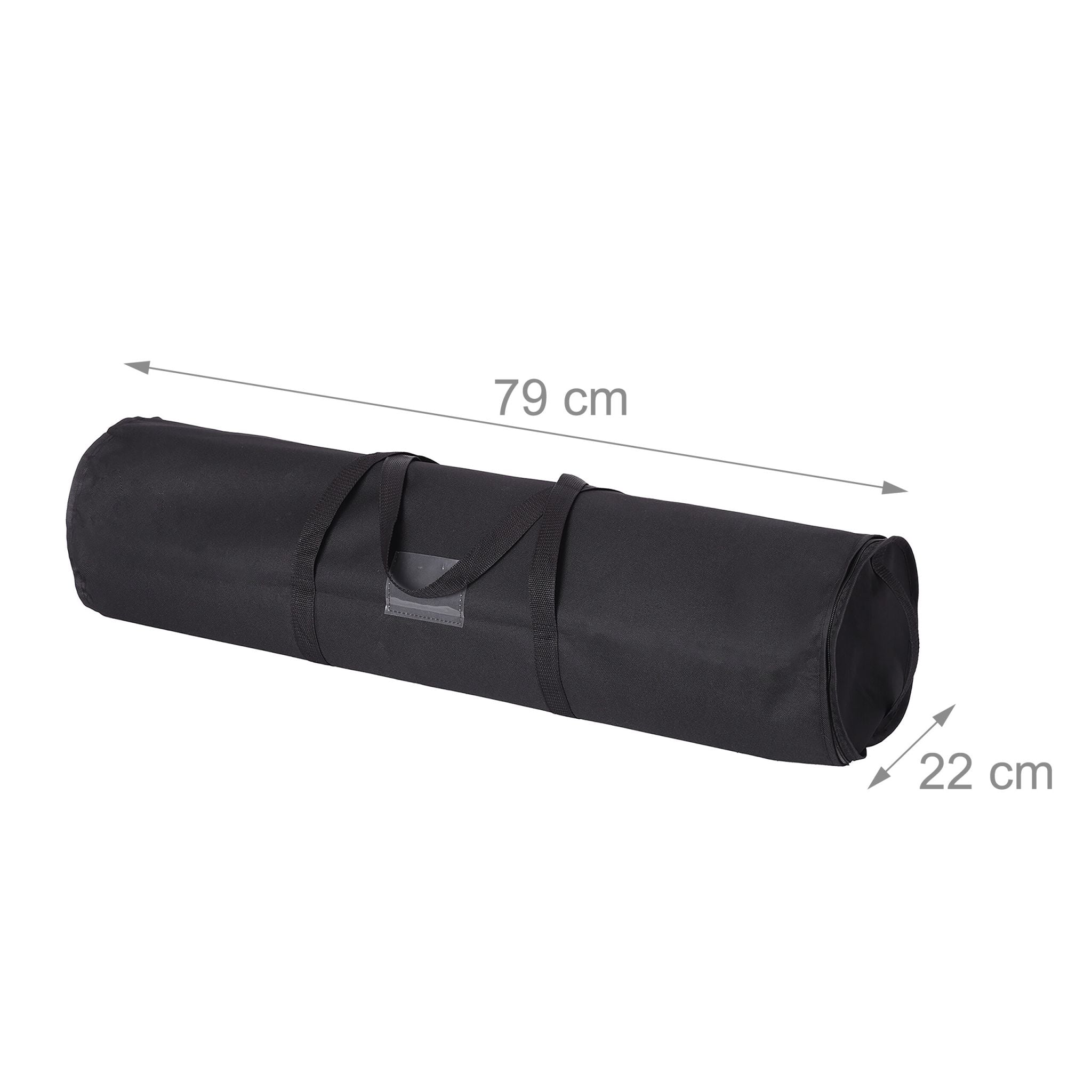 Geschenkpapier Aufbewahrung 2er-Set Schwarz von Relaxdays