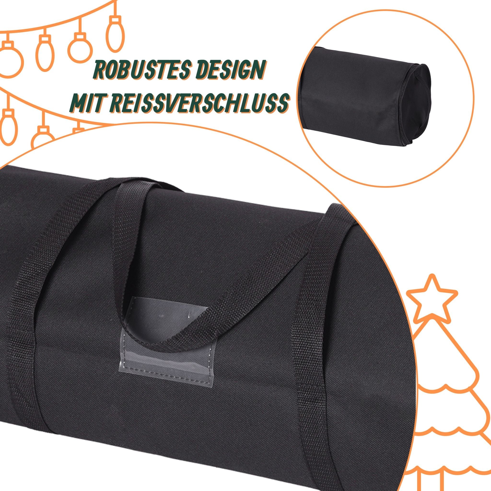 Geschenkpapier Aufbewahrung 2er-Set Schwarz von Relaxdays