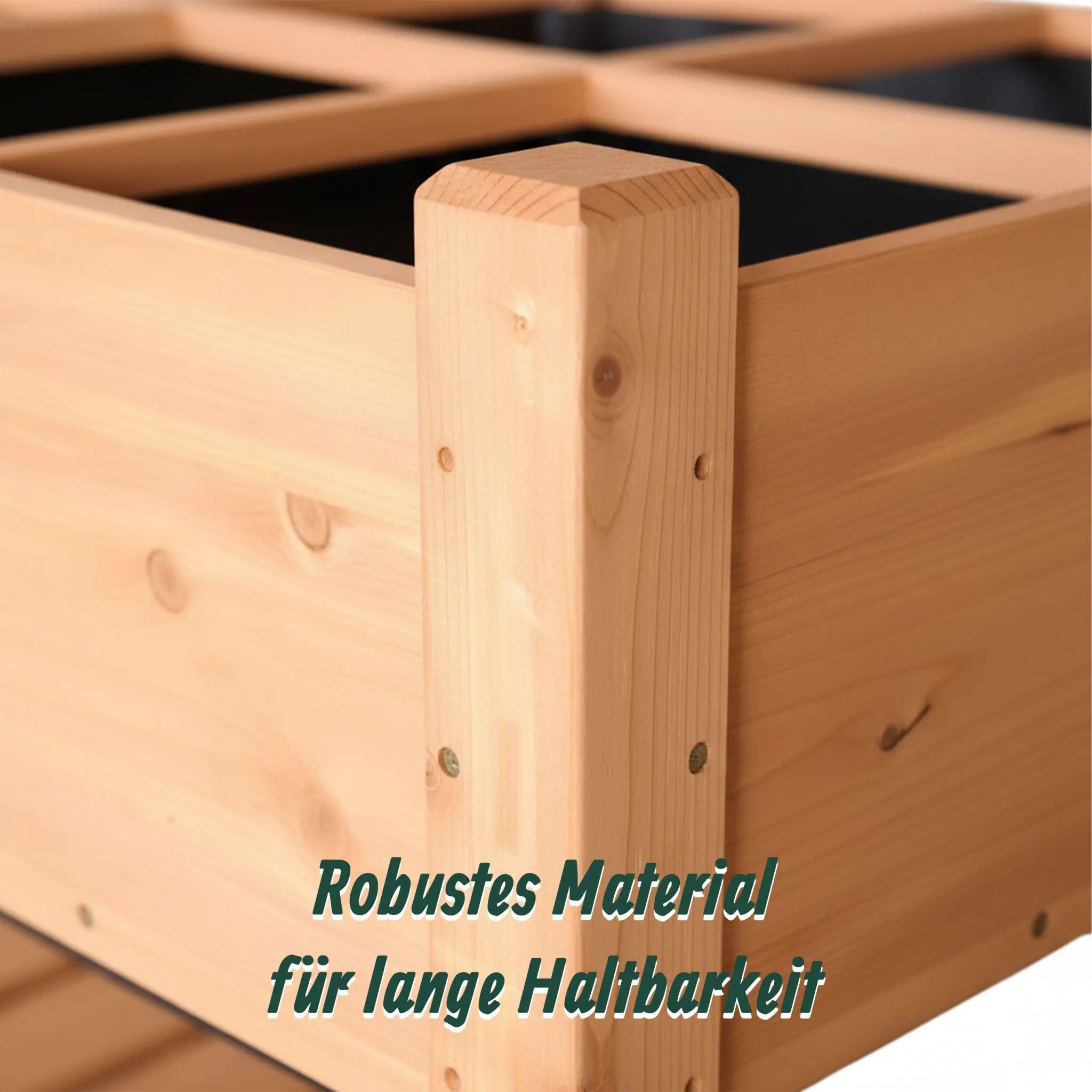 Hochbeet mit Unterteilung Orange von Relaxdays