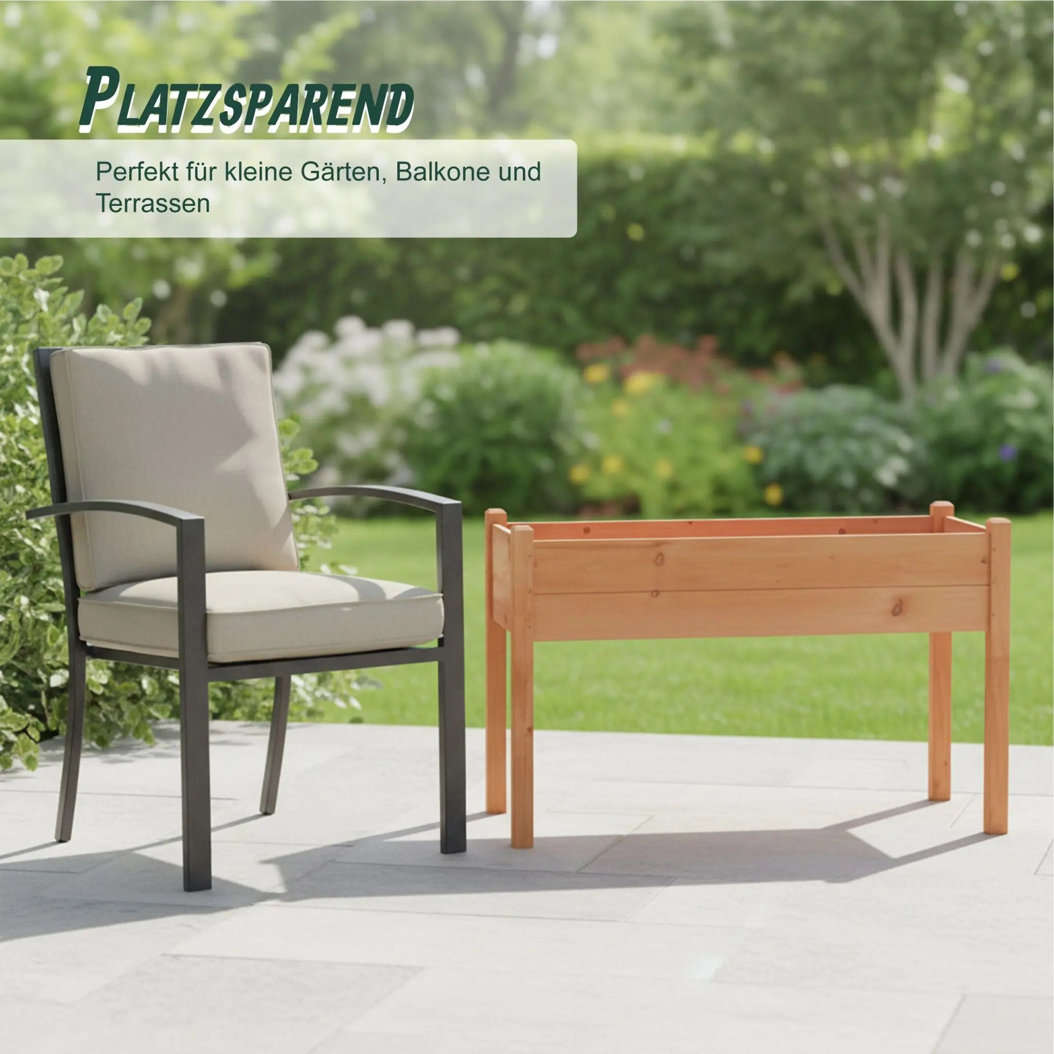 Hochbeet Tannenholz Orange von Relaxdays