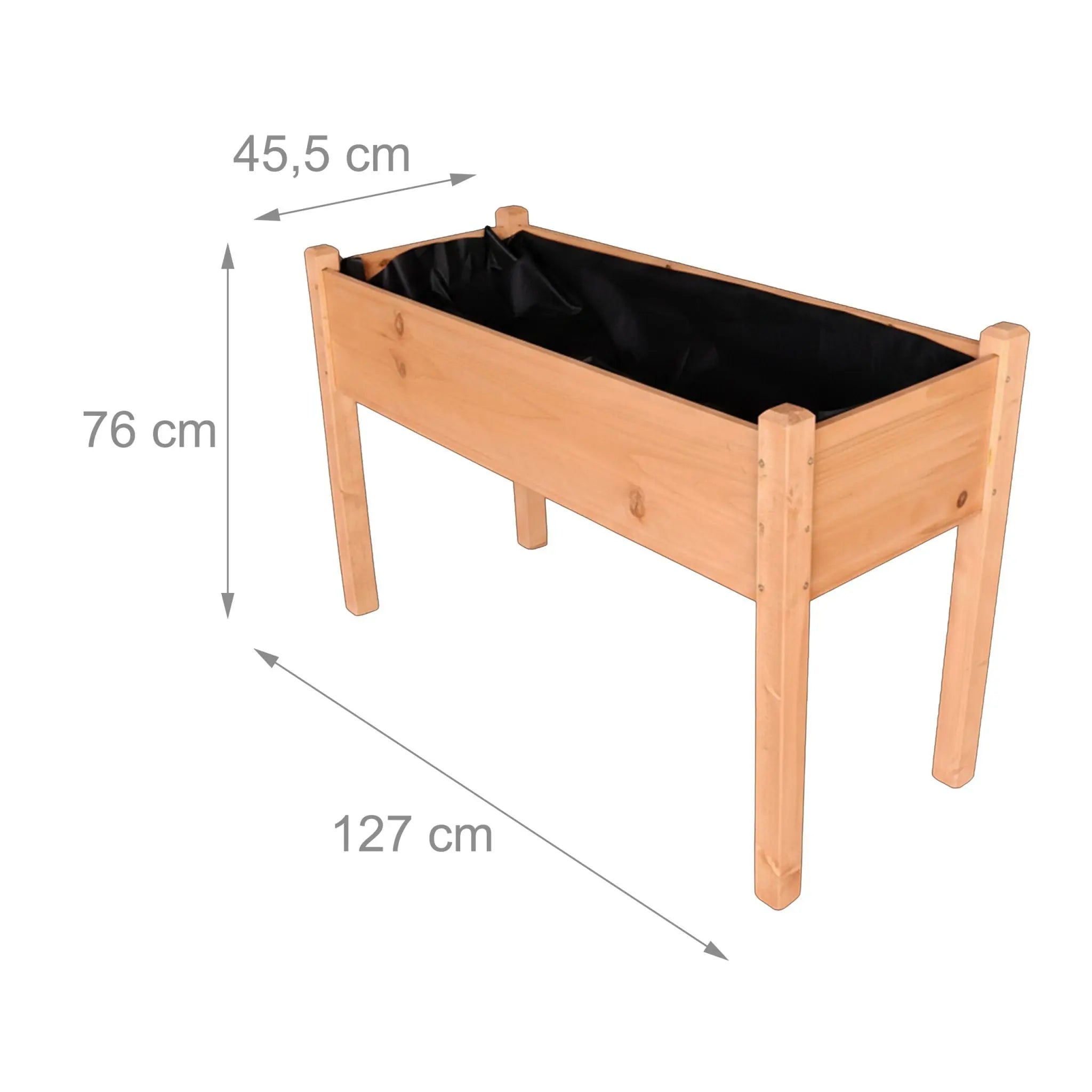 Hochbeet Tannenholz Orange von Relaxdays