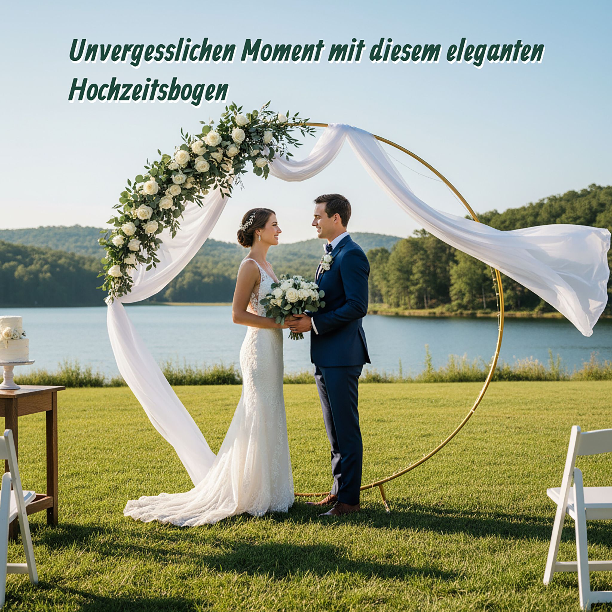 Luftballon Bogen rund Gold von Relaxdays