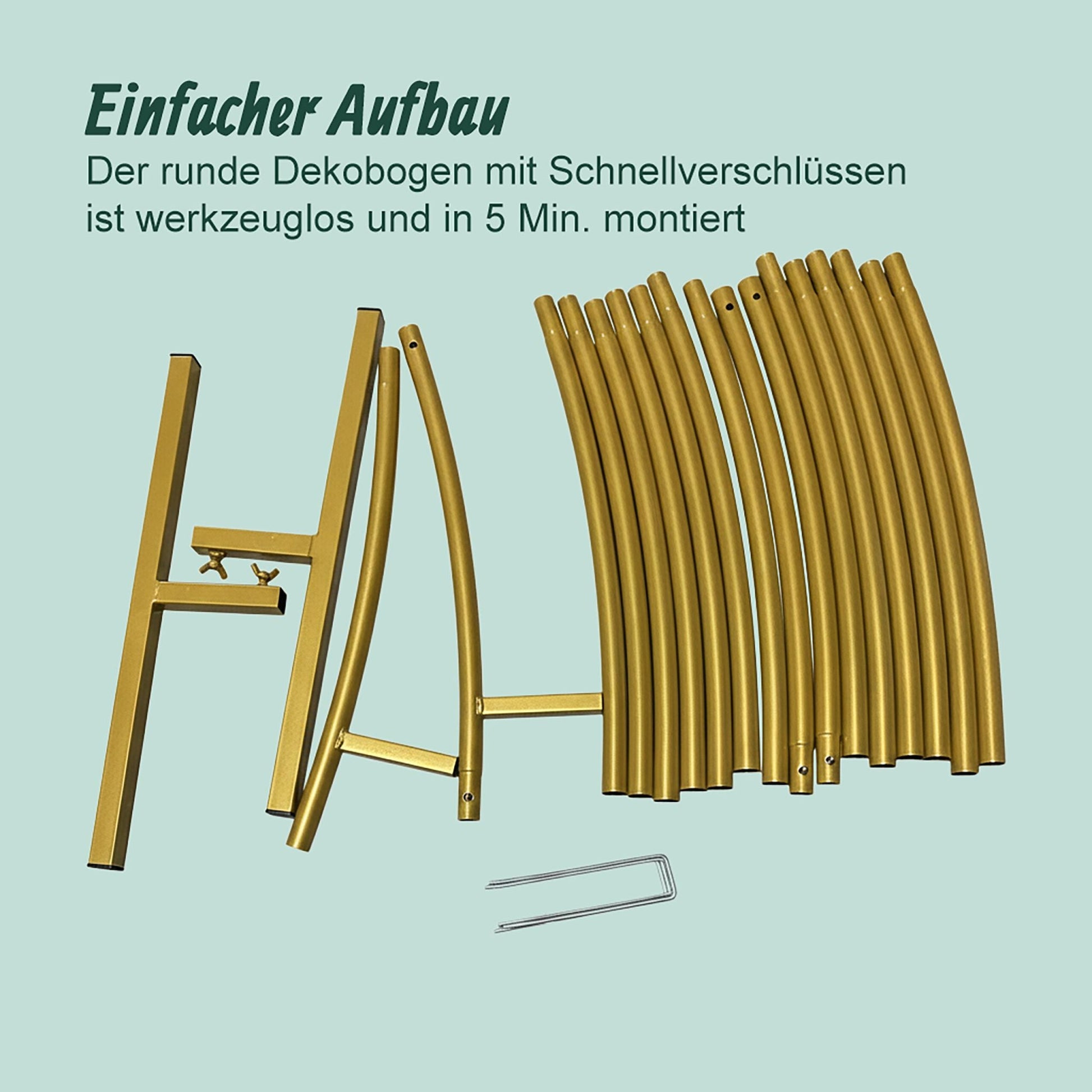 Luftballon Bogen rund Gold von Relaxdays