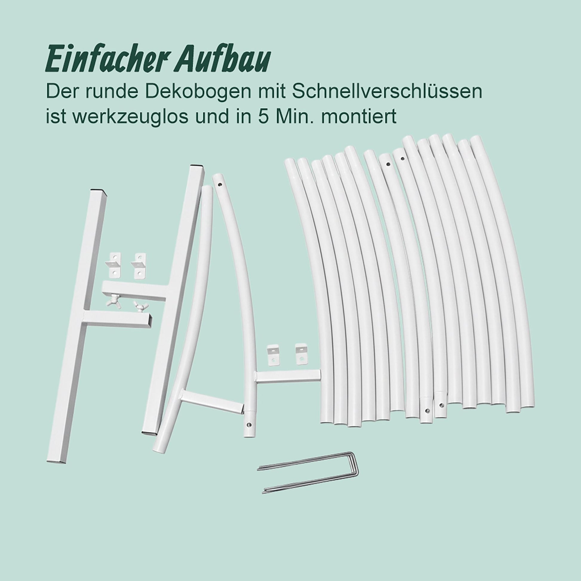 Luftballon Bogen rund Weiss von Relaxdays