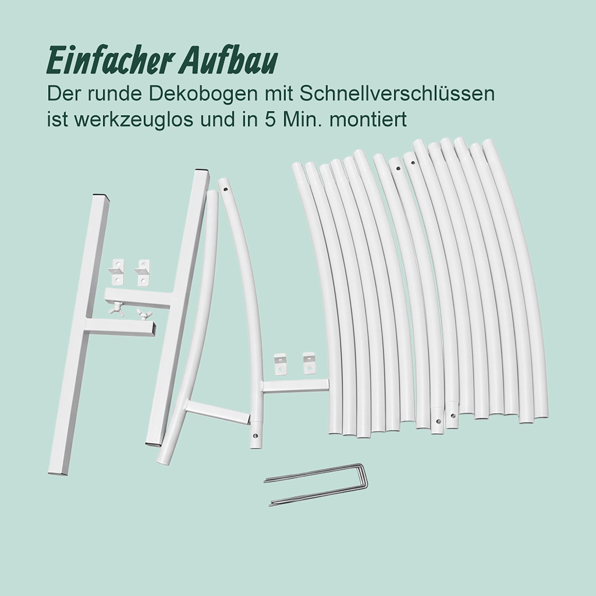 Luftballon Bogen rund Weiss von Relaxdays