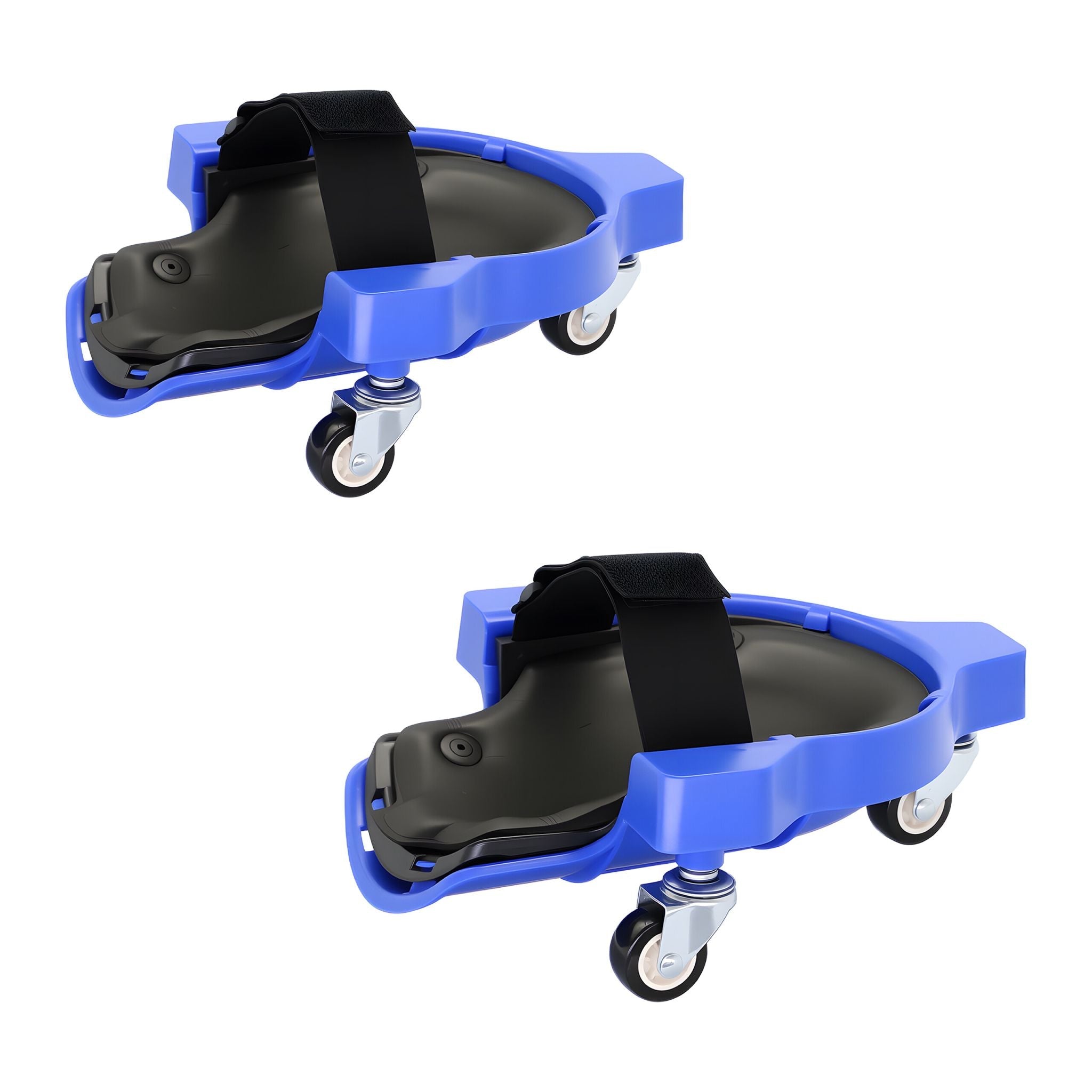 Knieschoner auf Rollen Blau-Schwarz von Relaxdays