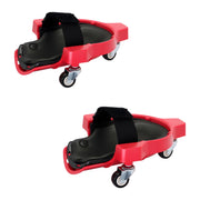 Knieschoner auf Rollen Rot-Schwarz von Relaxdays