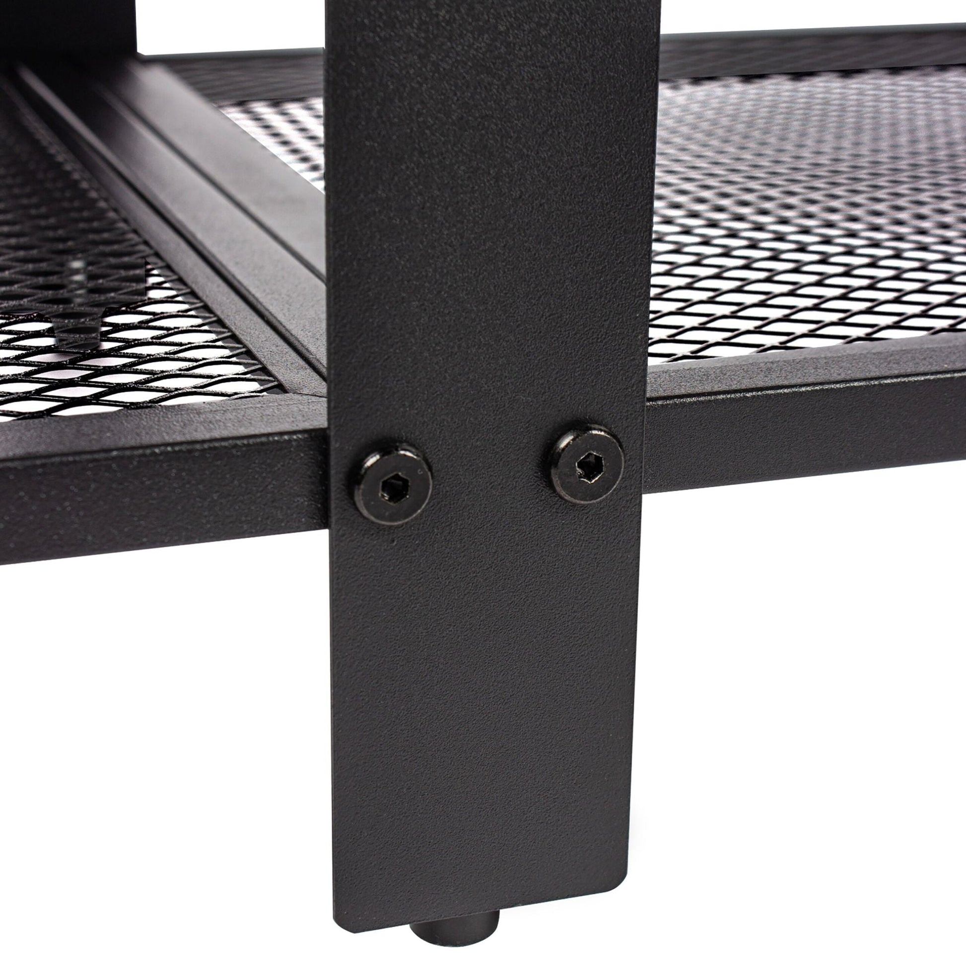 TV Lowboard 4 Fächer Braun-Schwarz von Relaxdays