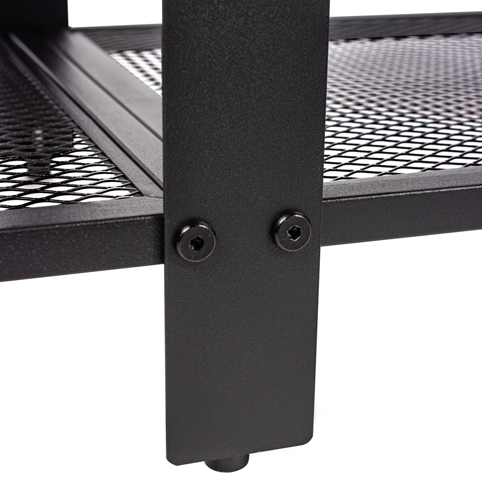 TV Lowboard 4 Fächer Braun-Schwarz von Relaxdays