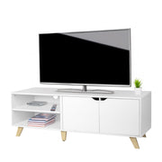 TV Lowboard 6 Fächer Weiss von Relaxdays