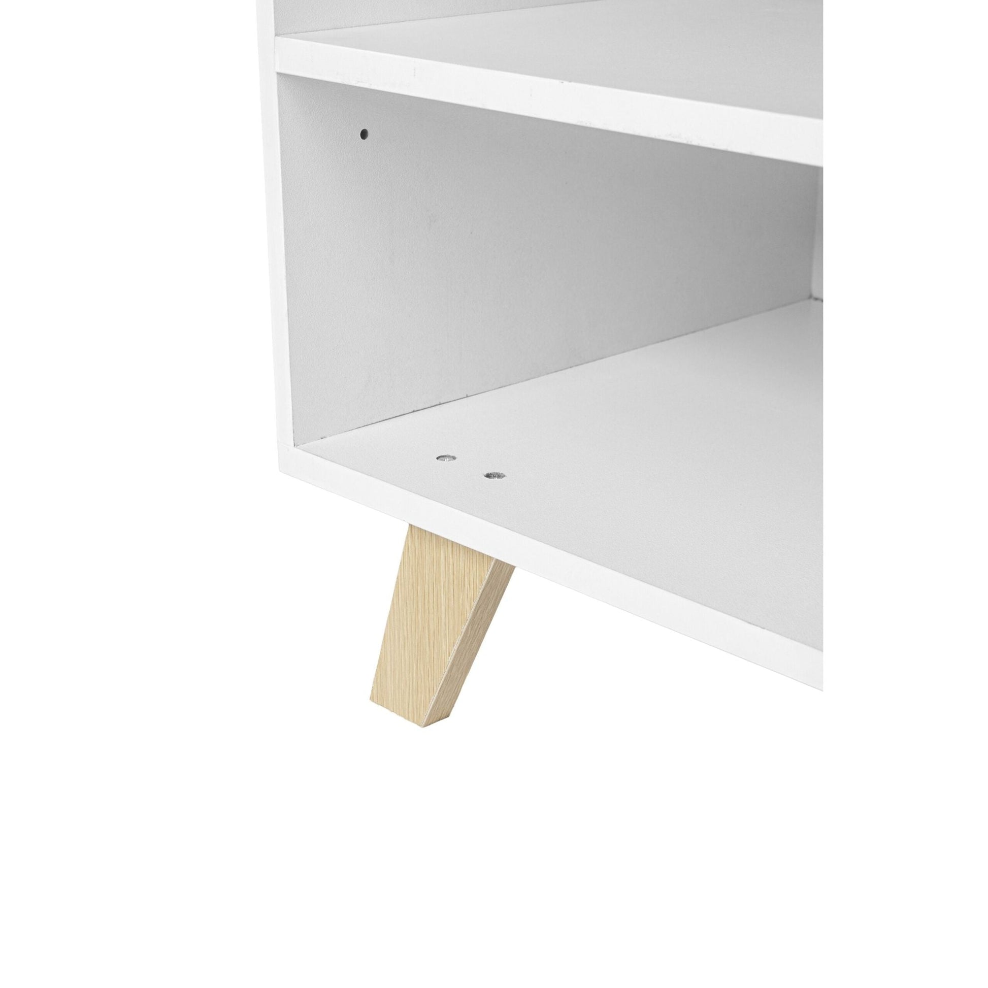 TV Lowboard 6 Fächer Weiss von Relaxdays
