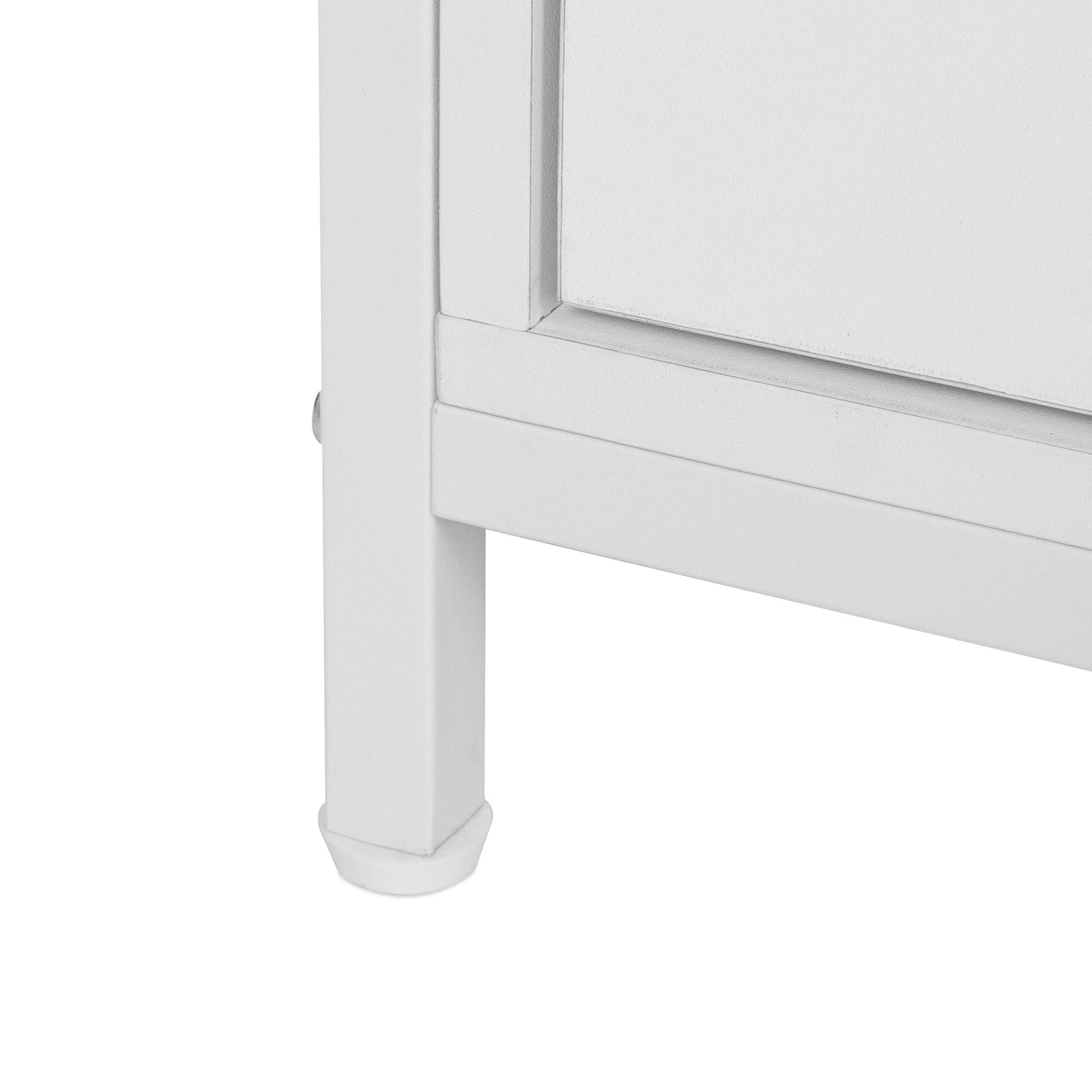 TV Lowboard mit Schubladen Weiss von Relaxdays