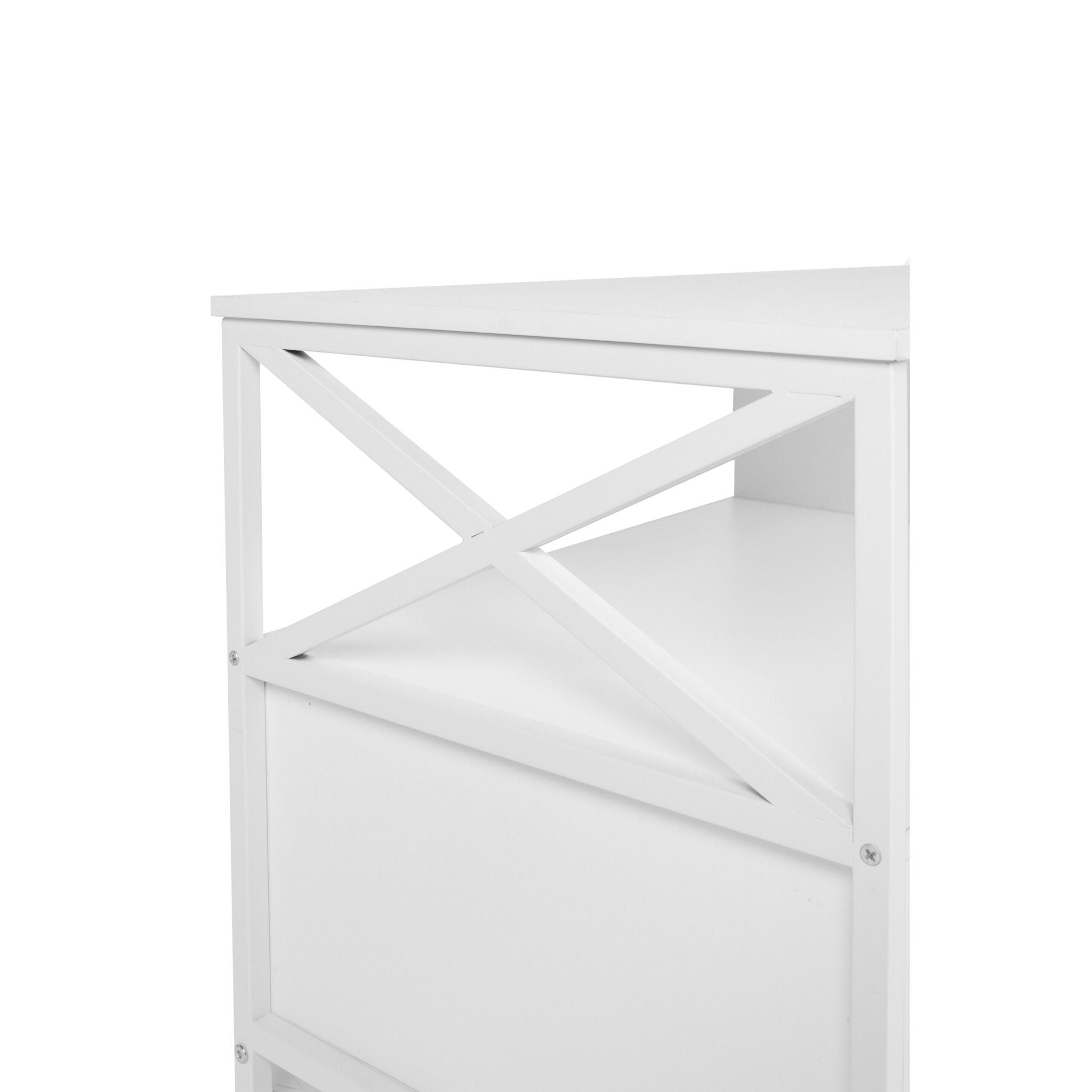 TV Lowboard mit Schubladen Weiss von Relaxdays