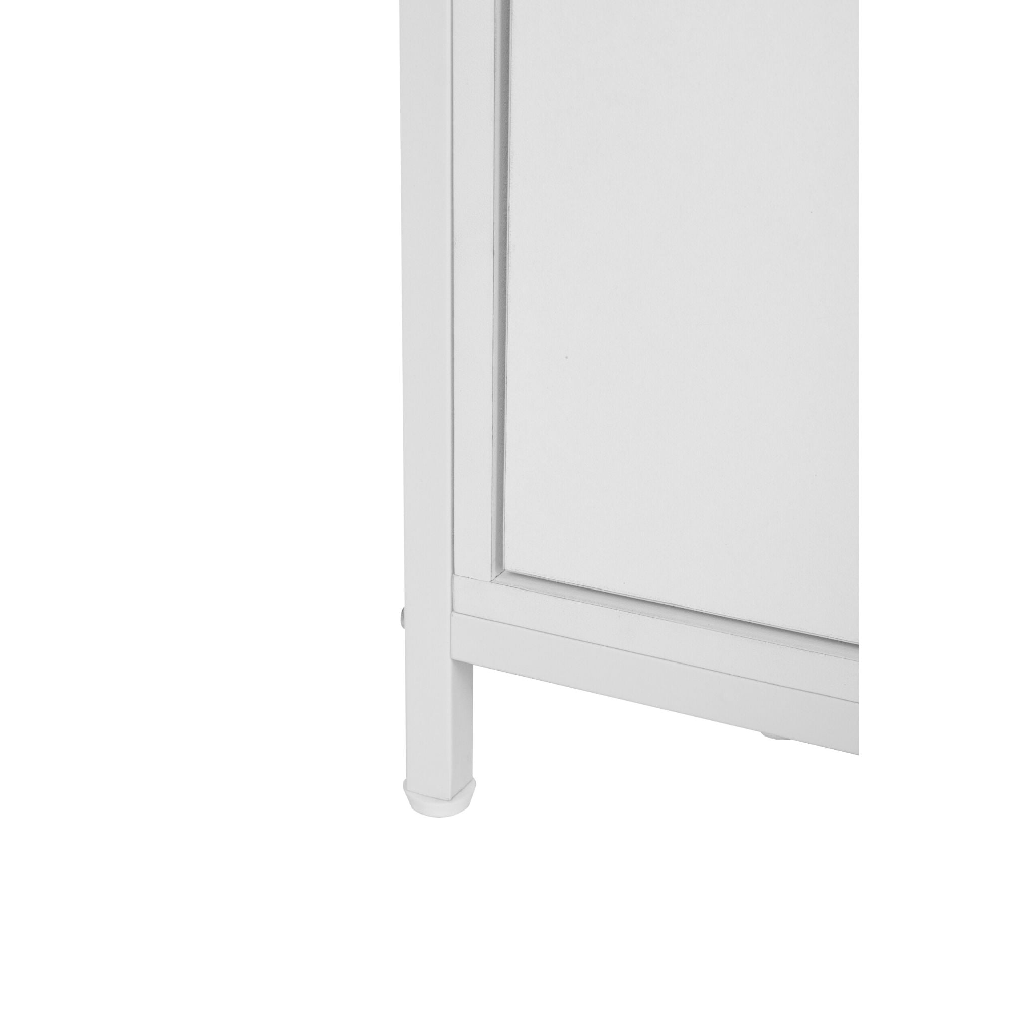TV Lowboard mit Schubladen Weiss von Relaxdays