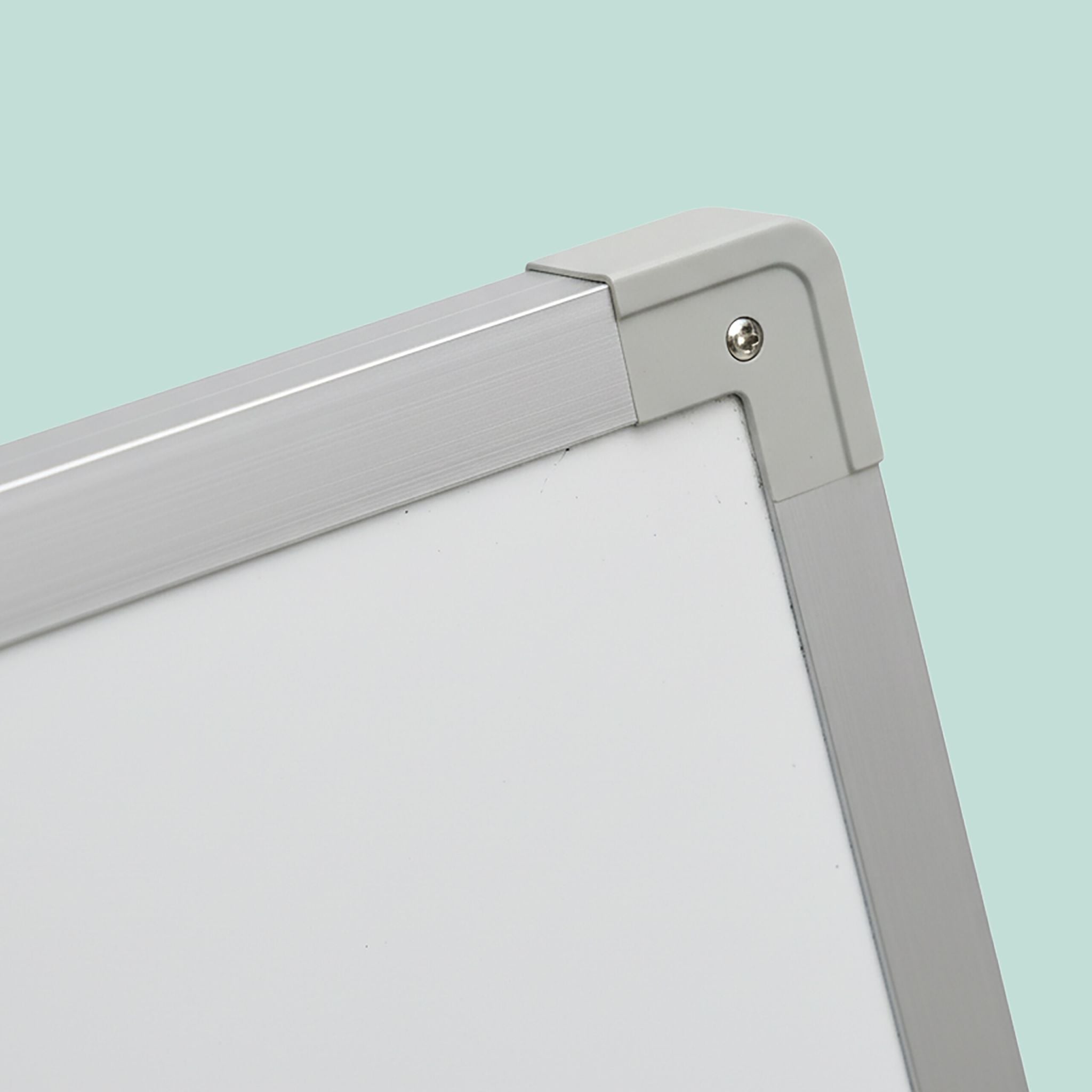 Whiteboard Tisch Weiss-Silber