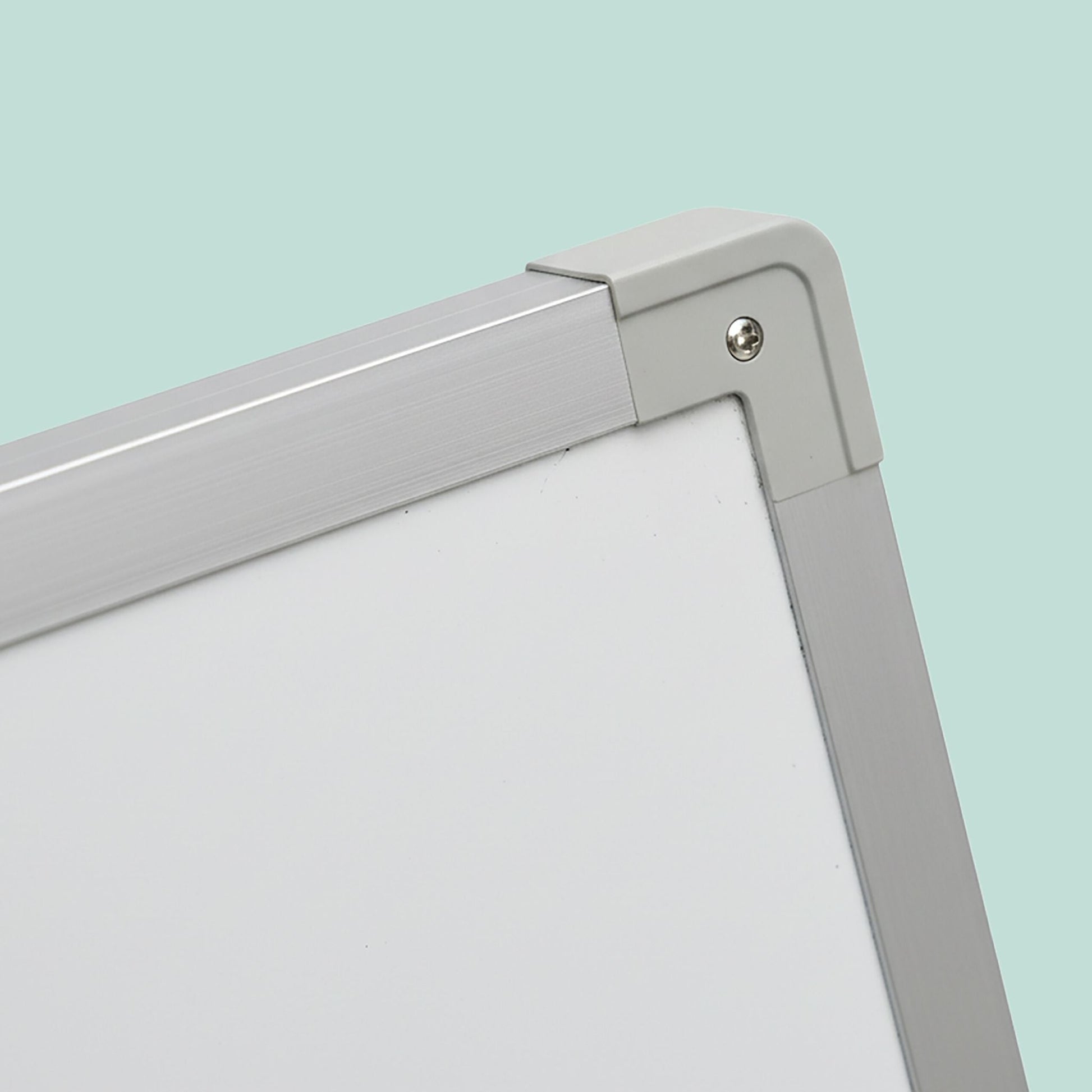 Whiteboard Tisch Weiss-Silber von Relaxdays