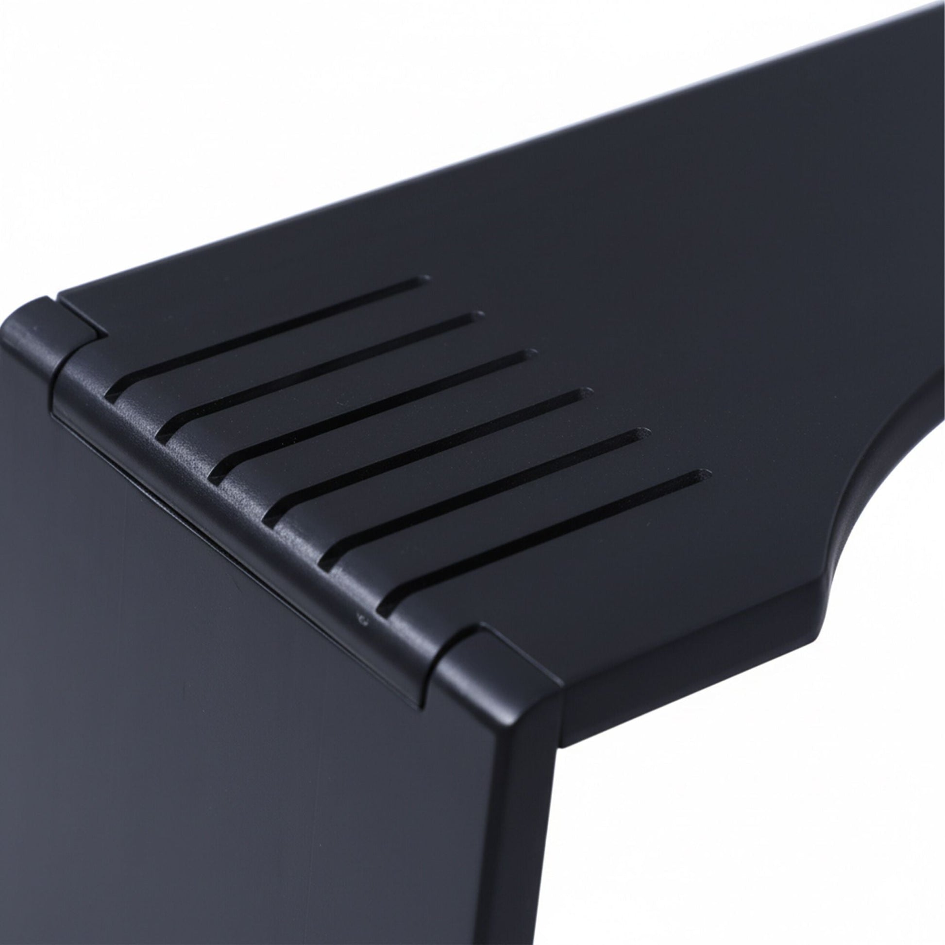 Klappbarer Toilettenhocker Bambus Schwarz von Relaxdays