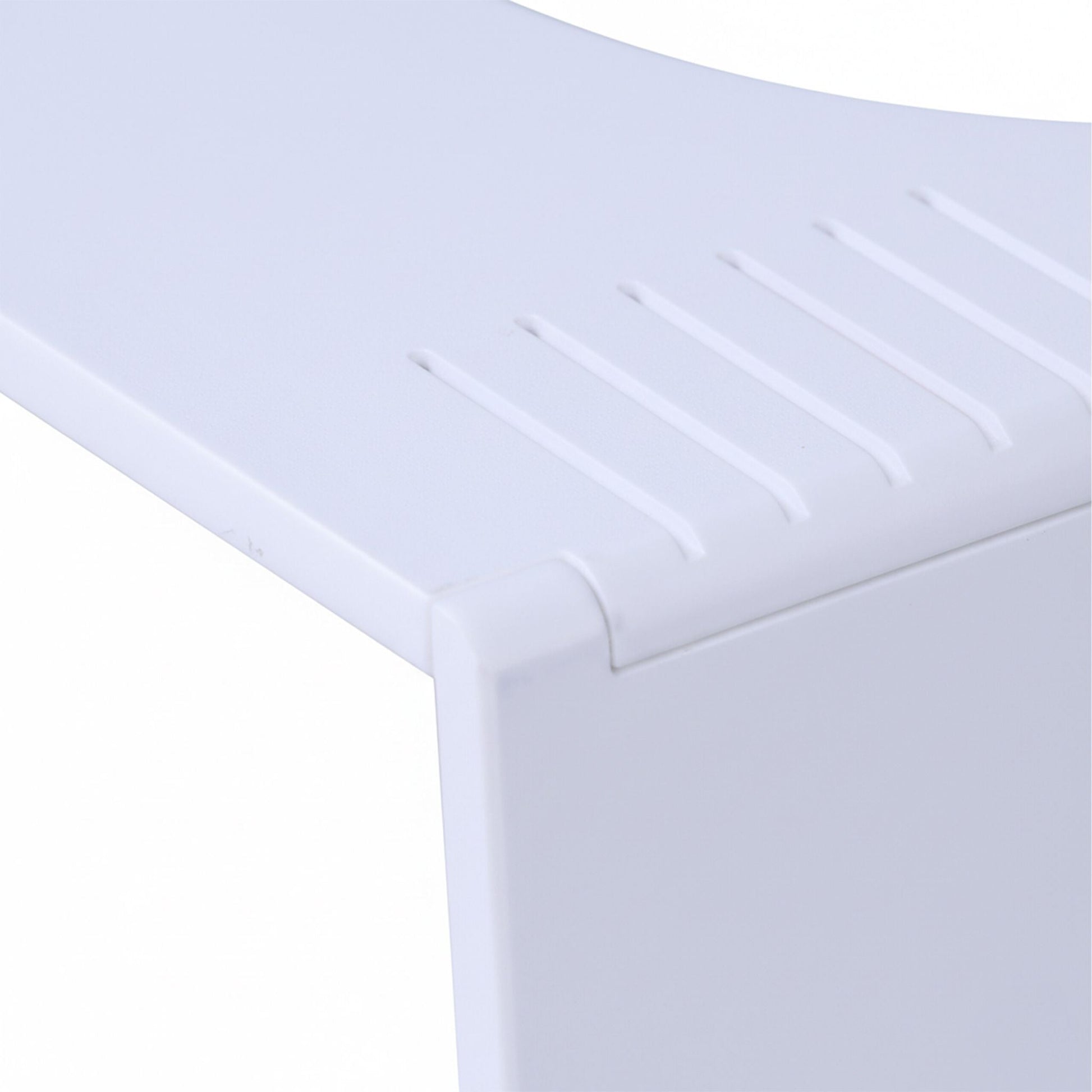 Klappbarer Toilettenhocker Bambus Weiss von Relaxdays