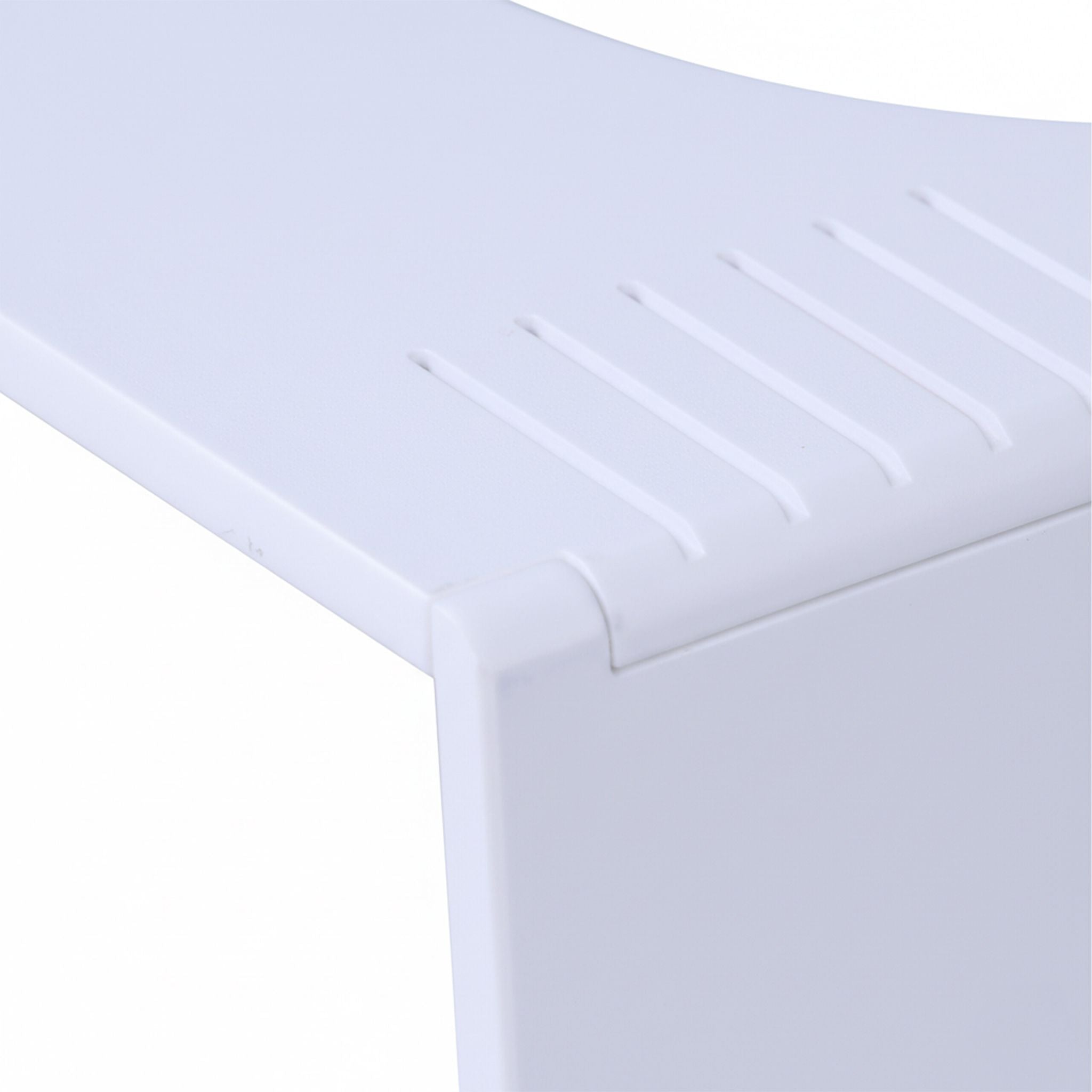 Klappbarer Toilettenhocker Bambus Weiss von Relaxdays