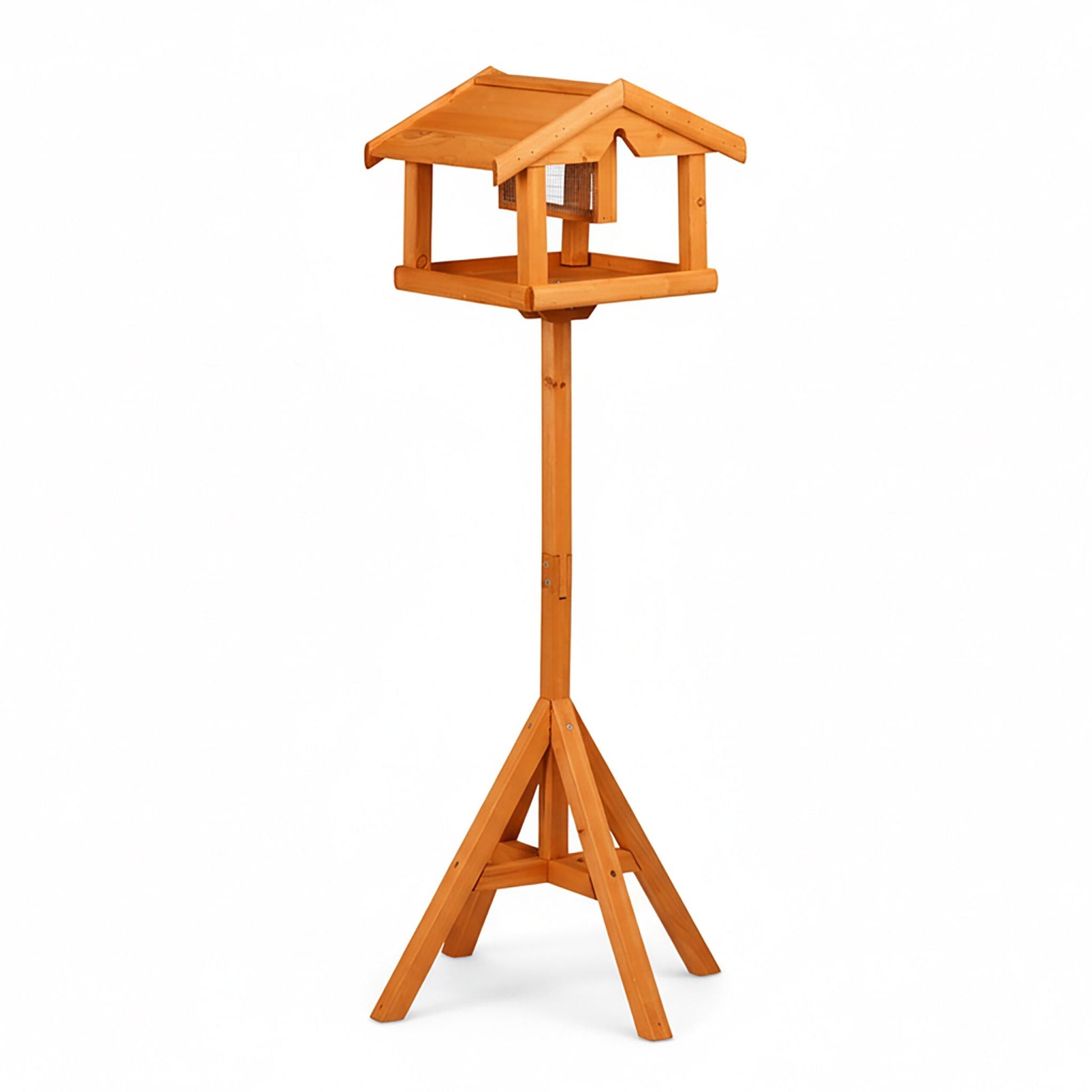 Vogelfutterhaus mit Ständer Orange von Relaxdays