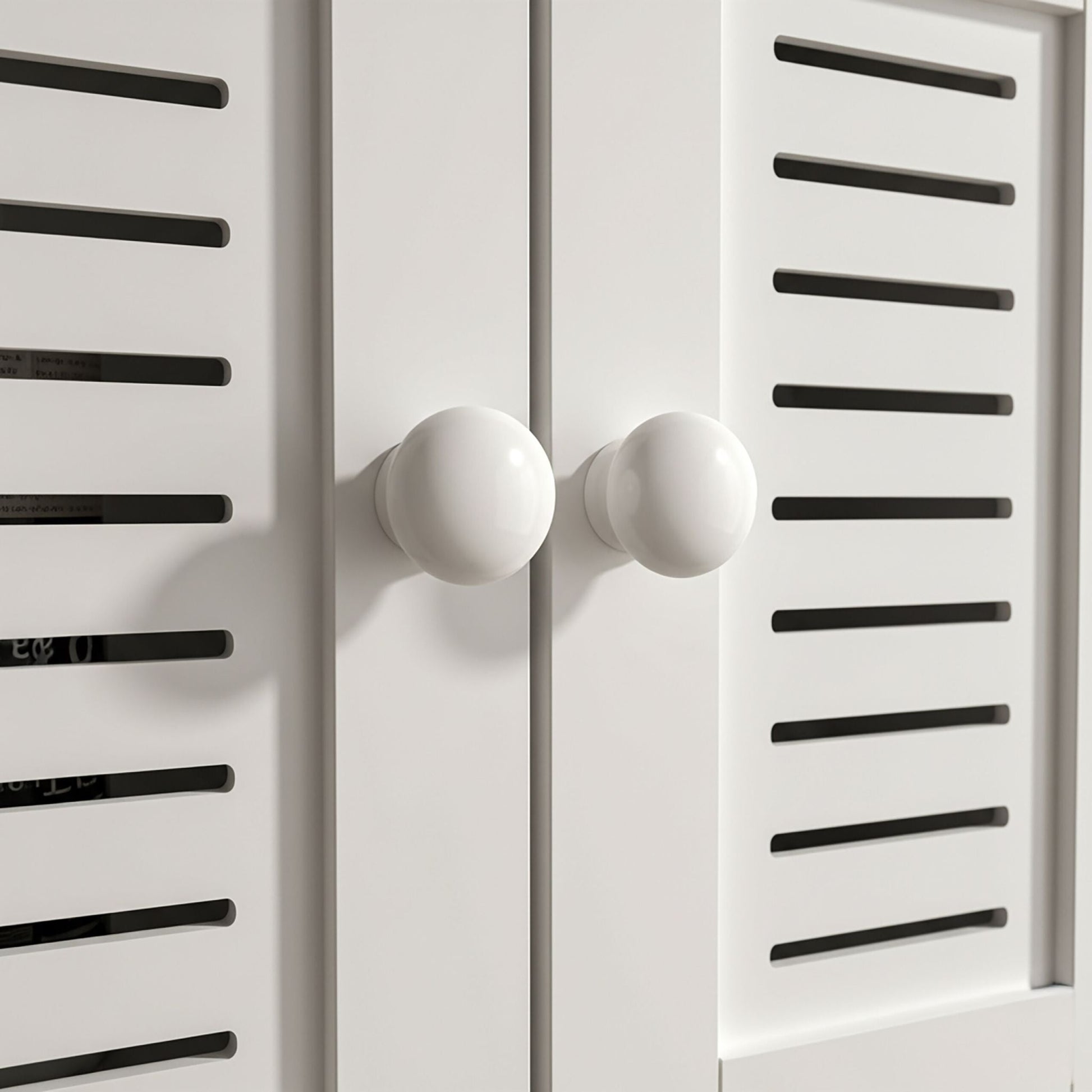 Hängeschrank mit Handtuchhalter Weiss-Schwarz von Relaxdays