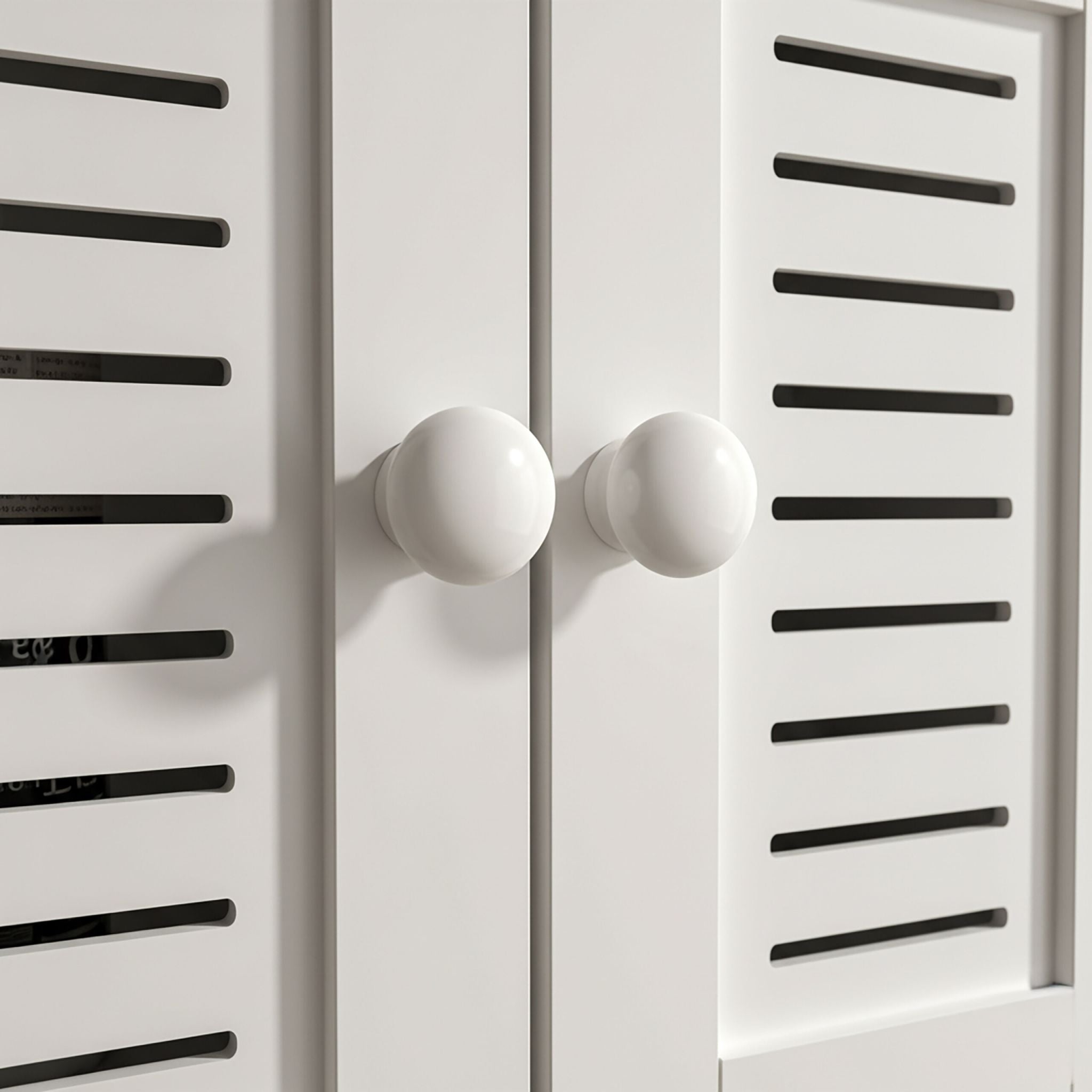Hängeschrank mit Handtuchhalter Weiss-Schwarz von Relaxdays