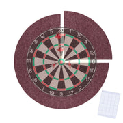 Dartscheibe Schutzring 4-teilig Filz Dunkelrot von Relaxdays