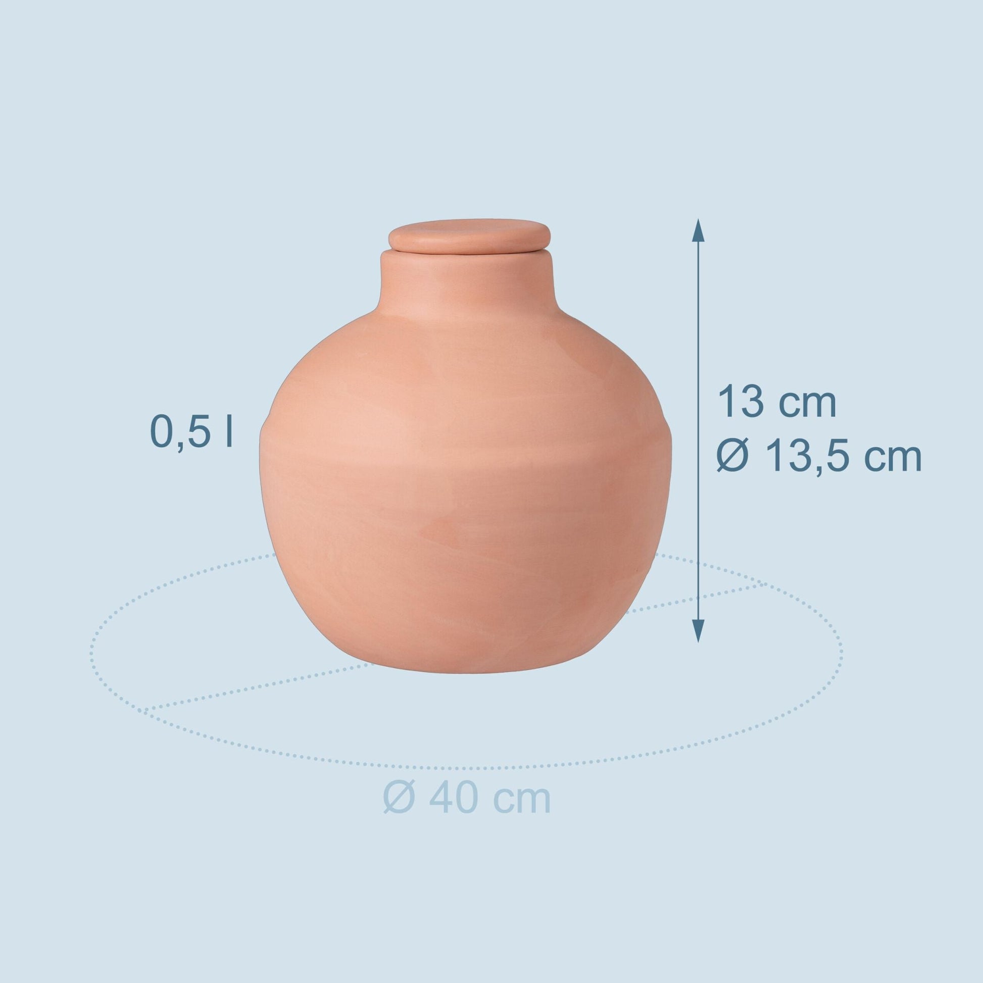 Ollas zur Bewässerung 800 ml 3er-Set Hellbraun von Relaxdays