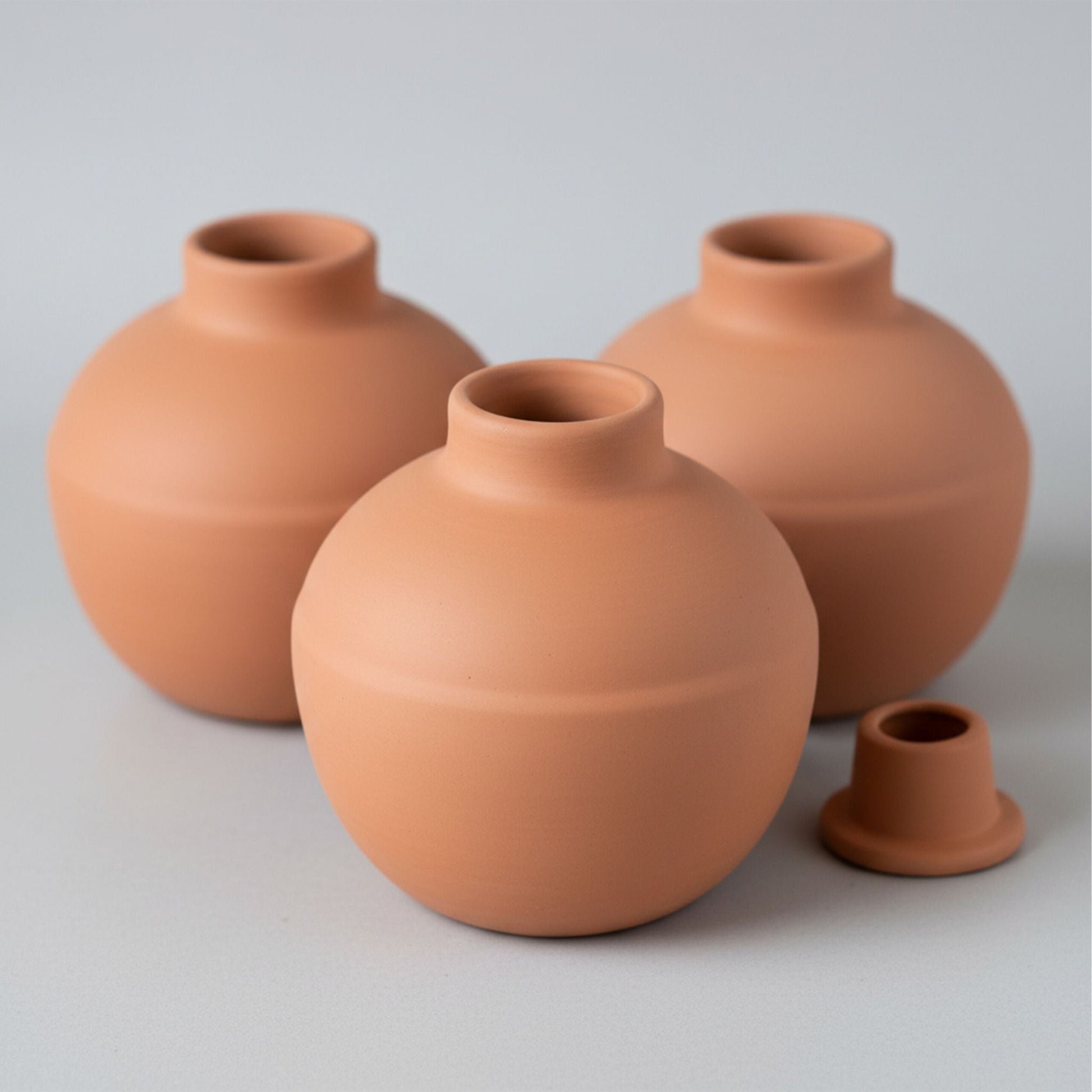 Ollas zur Bewässerung 800 ml 3er-Set Hellbraun von Relaxdays