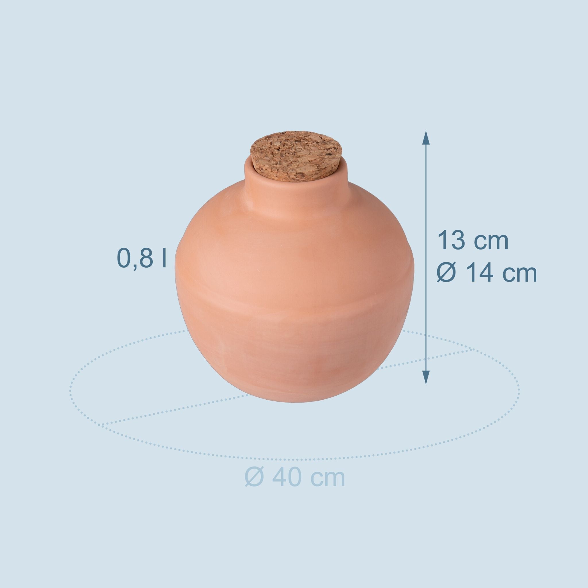 Ollas zur Bewässerung 800 ml 3er-Set Braun-Hellbraun von Relaxdays